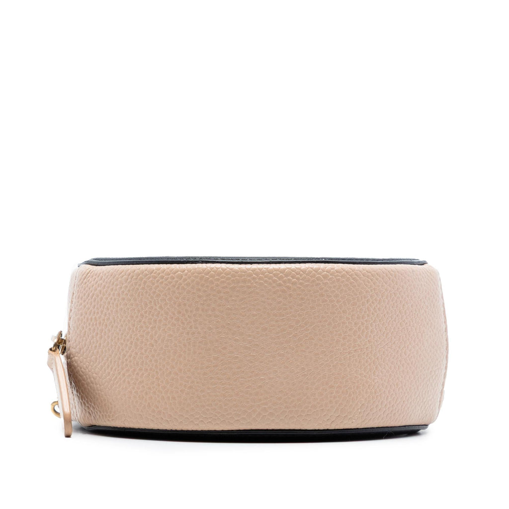 Chanel Caviar CC Filigree Round Crossbody