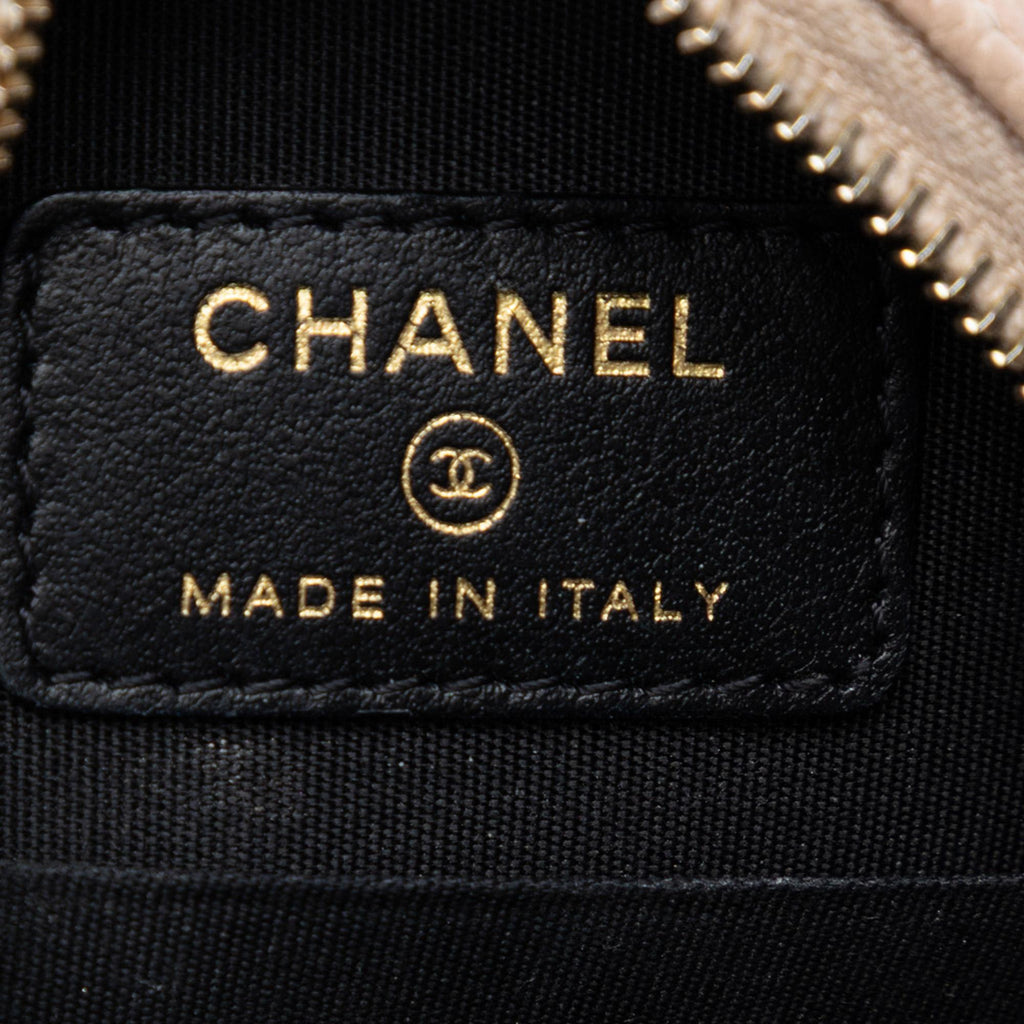 Chanel Caviar CC Filigree Round Crossbody