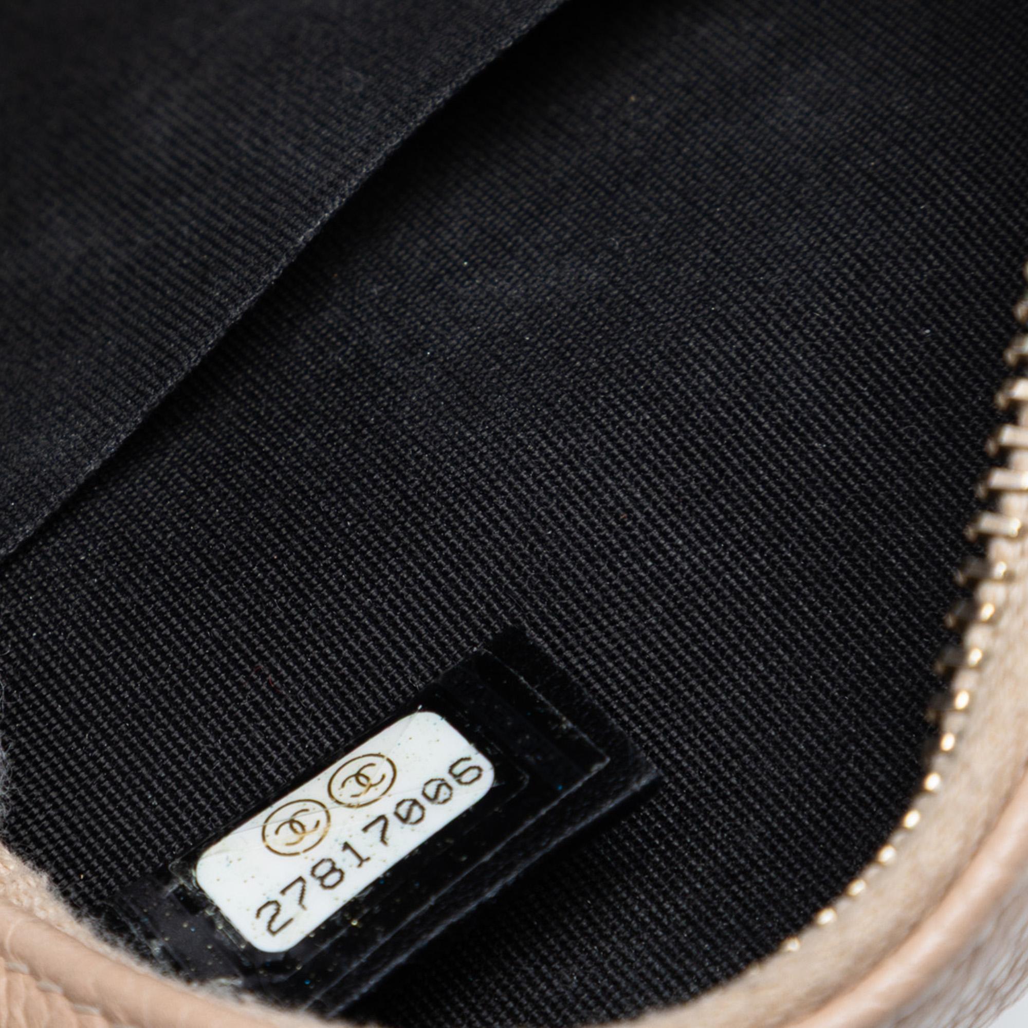 Chanel Caviar CC Filigree Round Crossbody