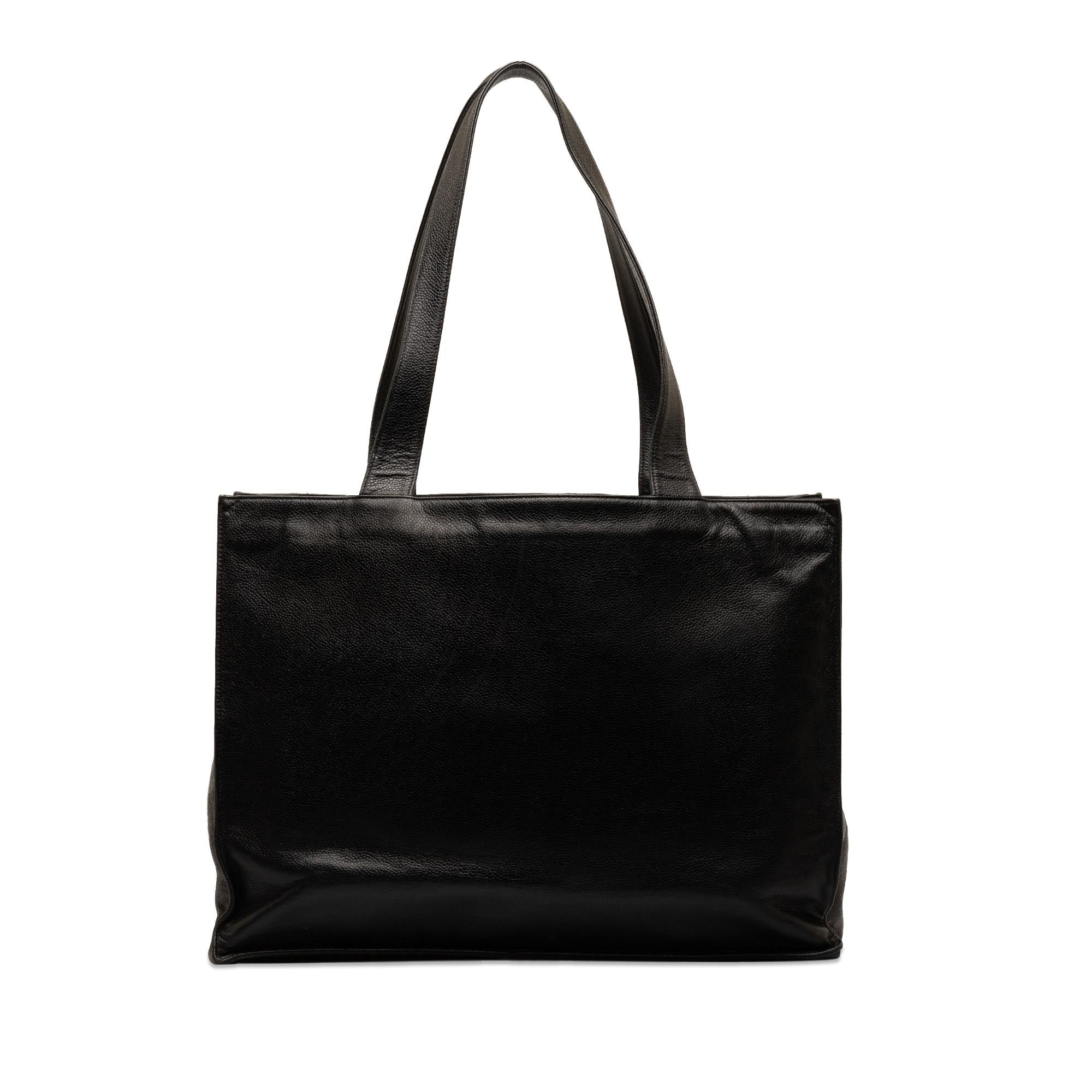 Chanel Caviar CC Tote Bag (SHG-I2v6BJ)