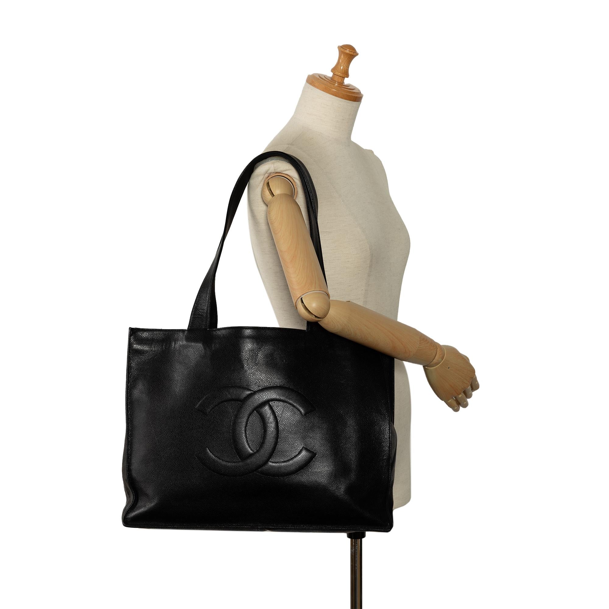 Chanel Caviar CC Tote Bag (SHG-I2v6BJ)