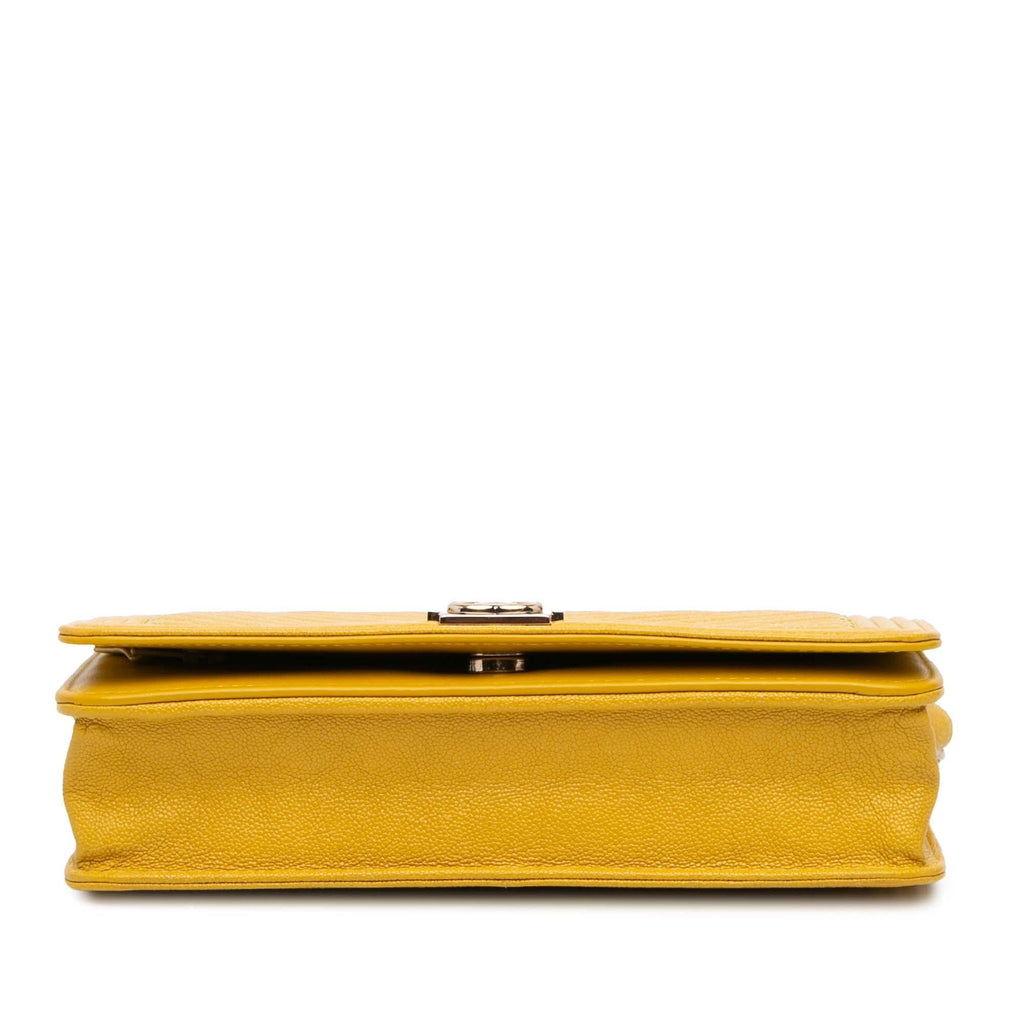 Chanel Caviar Chevron Le Boy Wallet On Chain (SHG-qIpwVh)