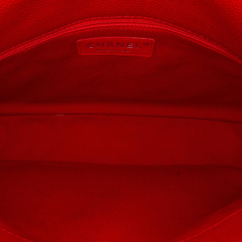 Chanel Caviar Double Compartment CC Chain Flap (SHG-BhsLJG)