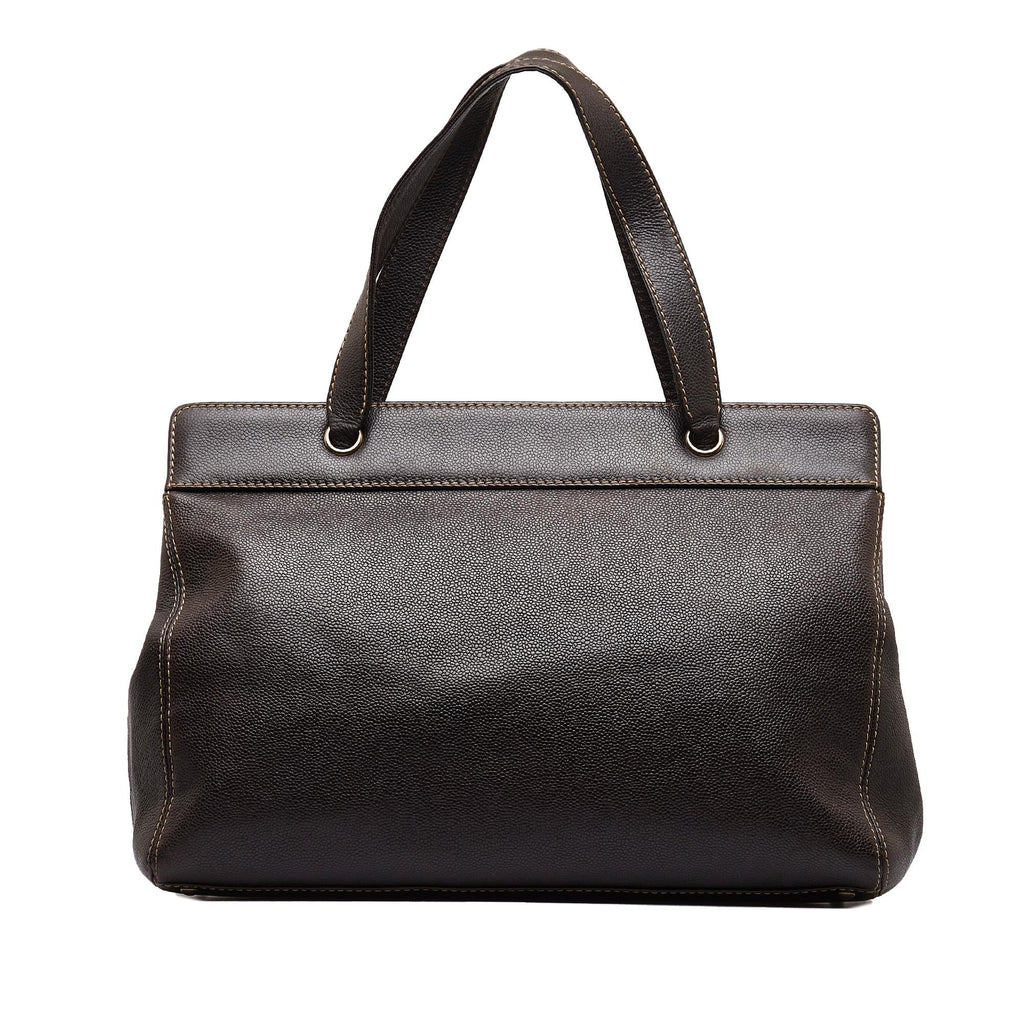 Chanel Caviar Executive Satchel (SHG-eZQRll)