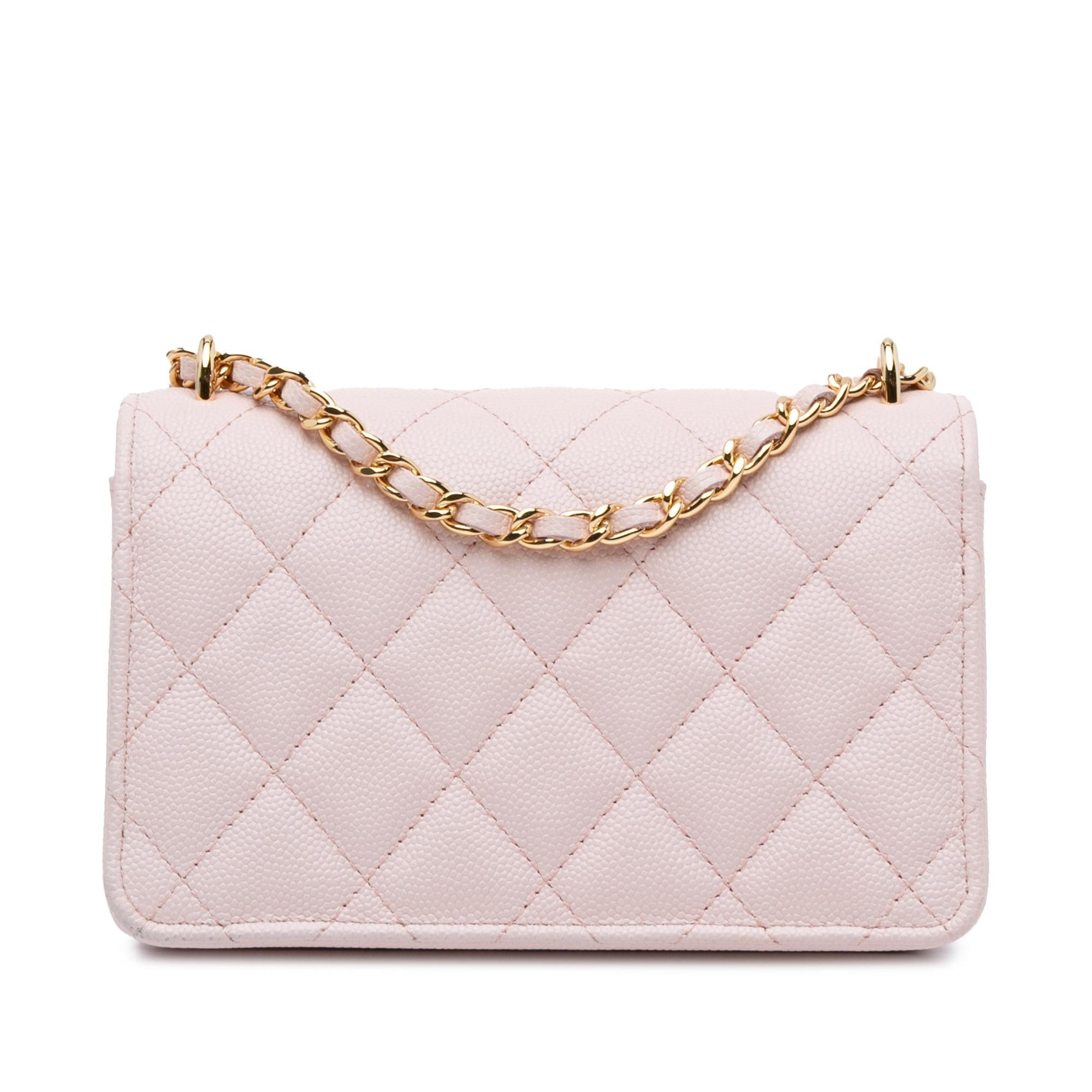 Chanel Caviar Flap Charm Wallet on Chain (SHG-4u15E1)