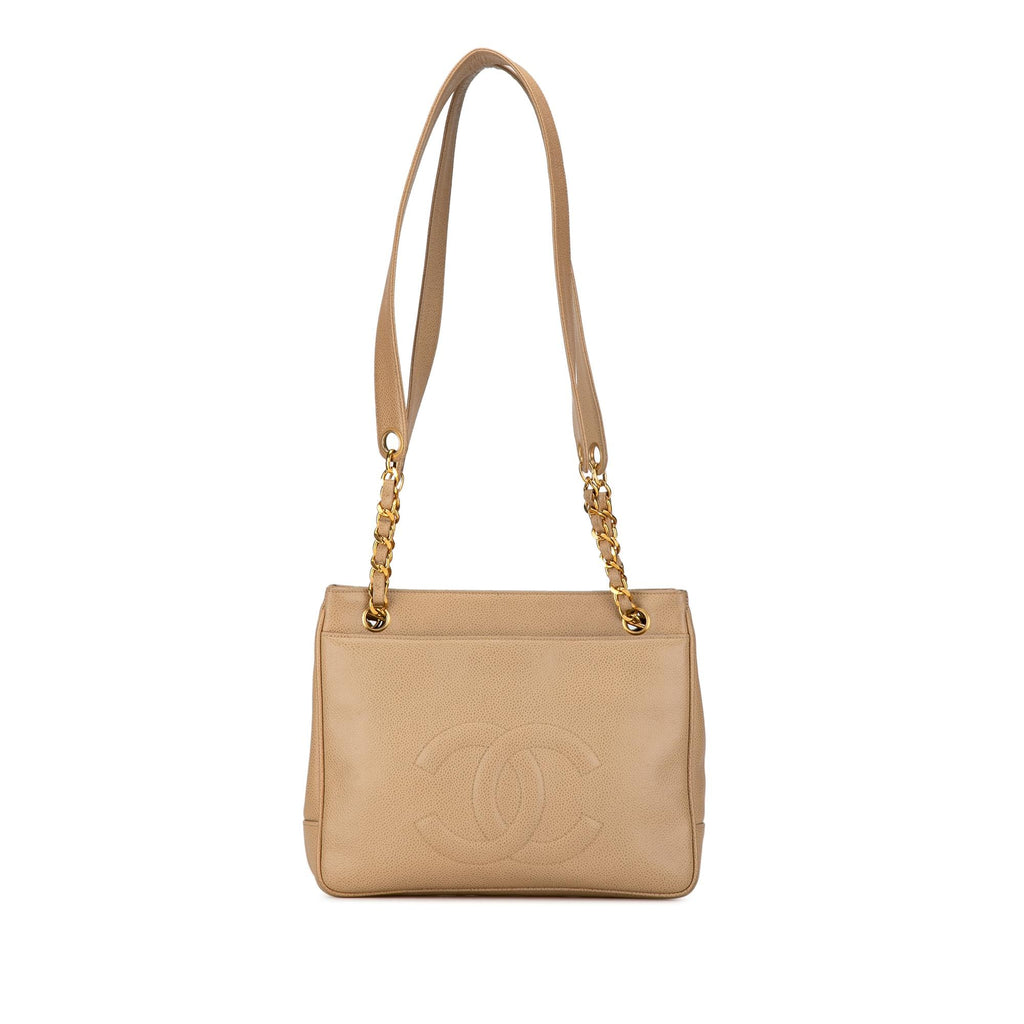 Chanel Caviar Front Pocket Chain Shoulder Bag (SHG-xhb7Aj)