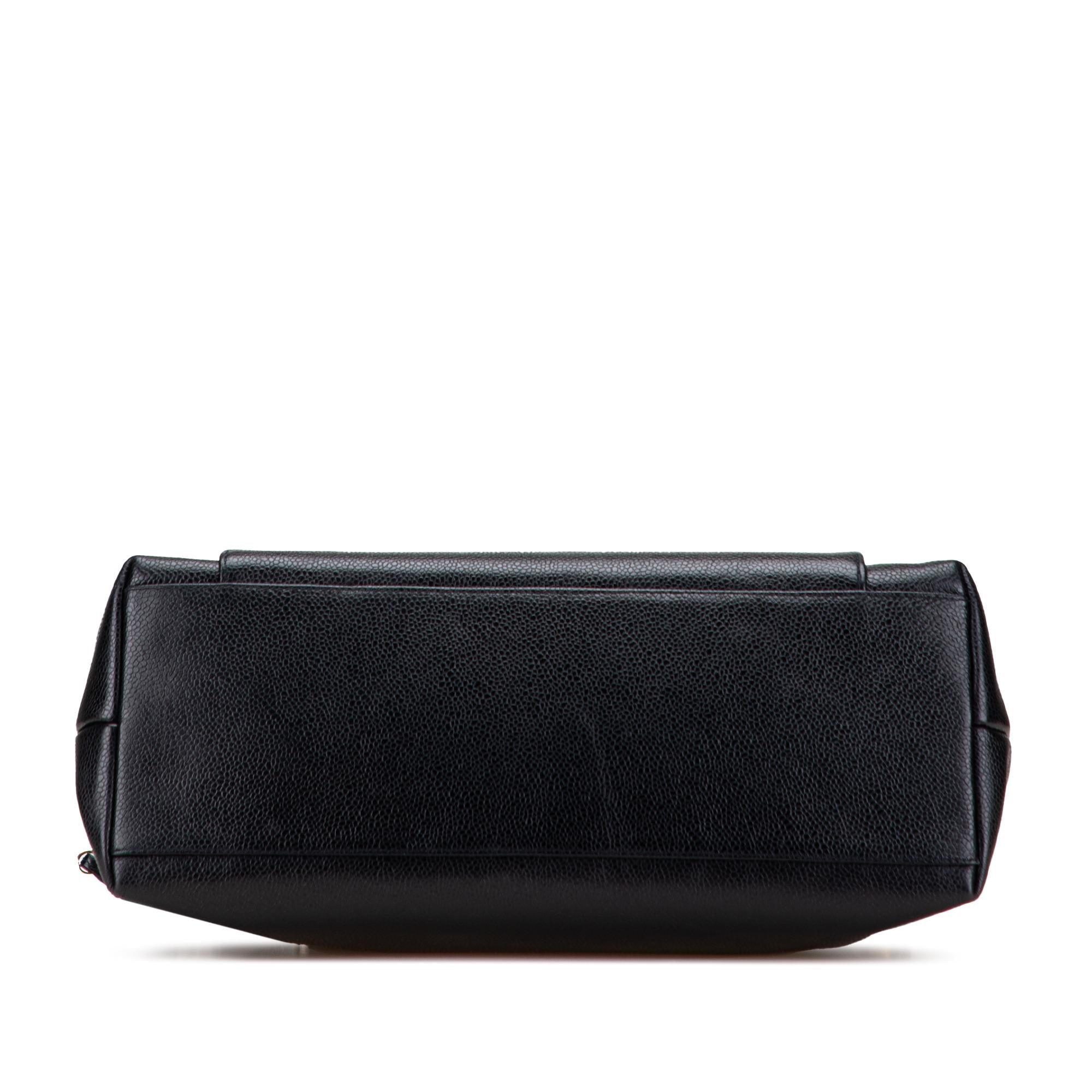 Chanel Caviar Front Pocket Chain Tote