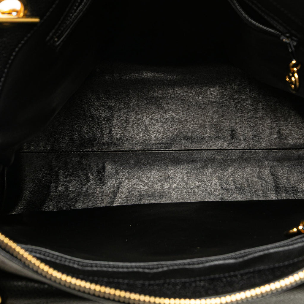 Chanel Caviar Front Pocket Chain Tote