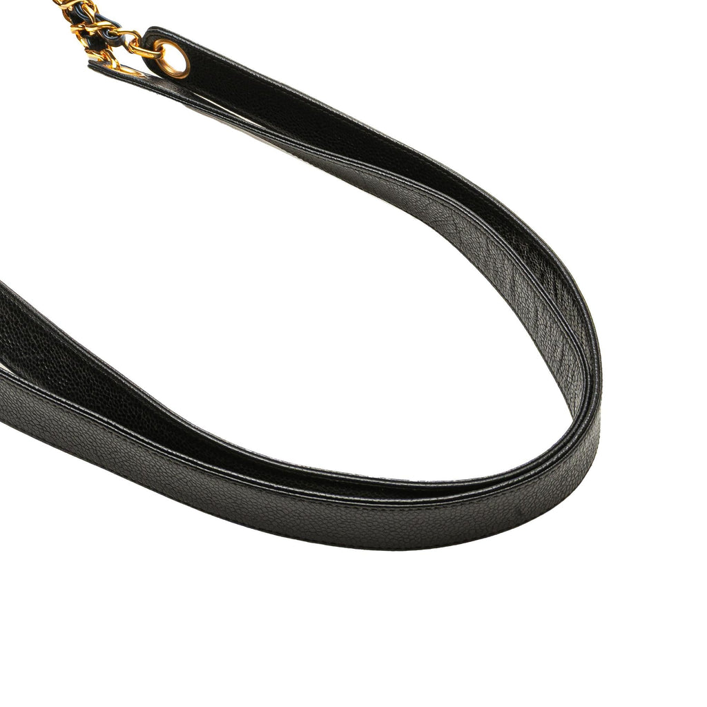 Chanel Caviar Front Pocket Chain Tote