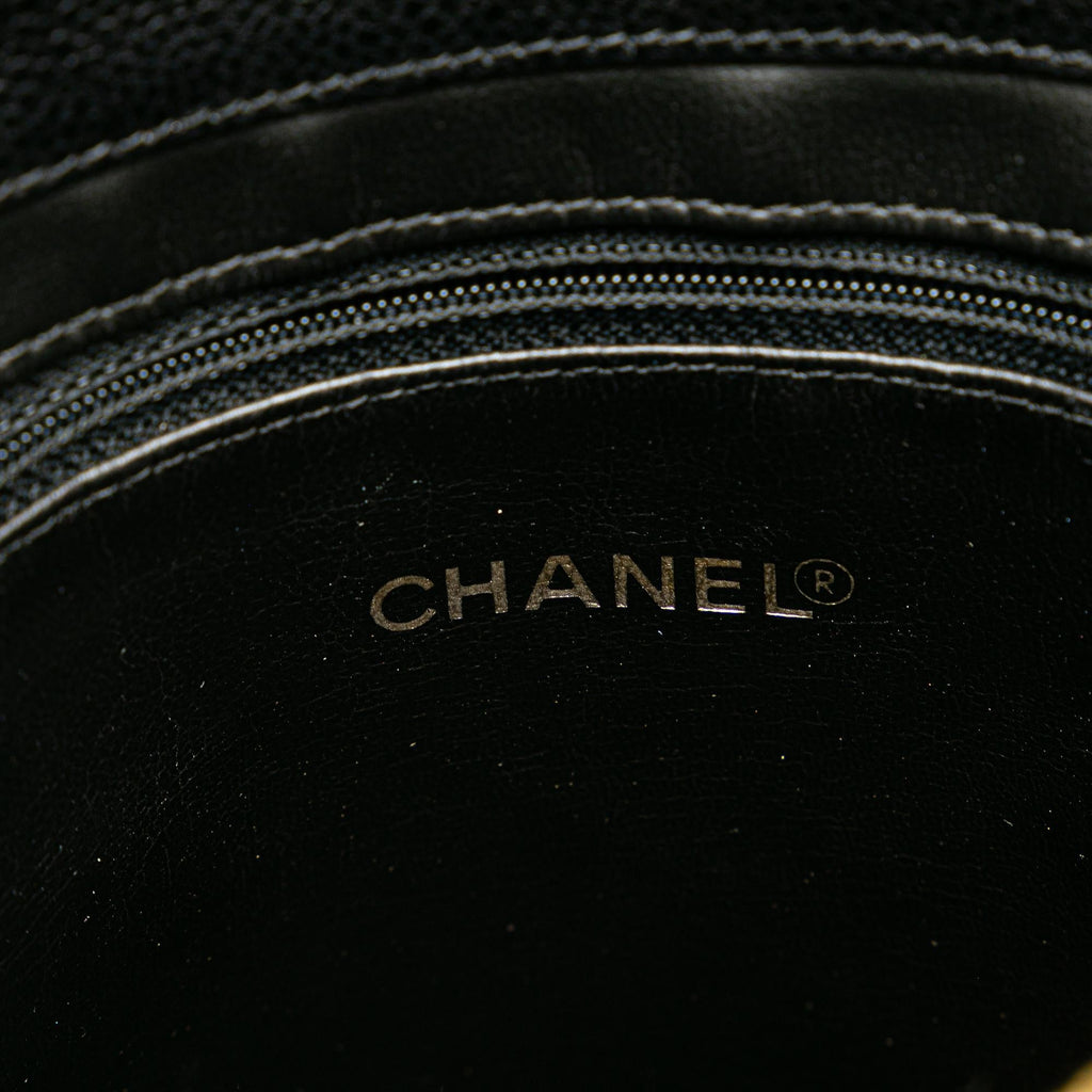 Chanel Caviar Front Pocket Chain Tote