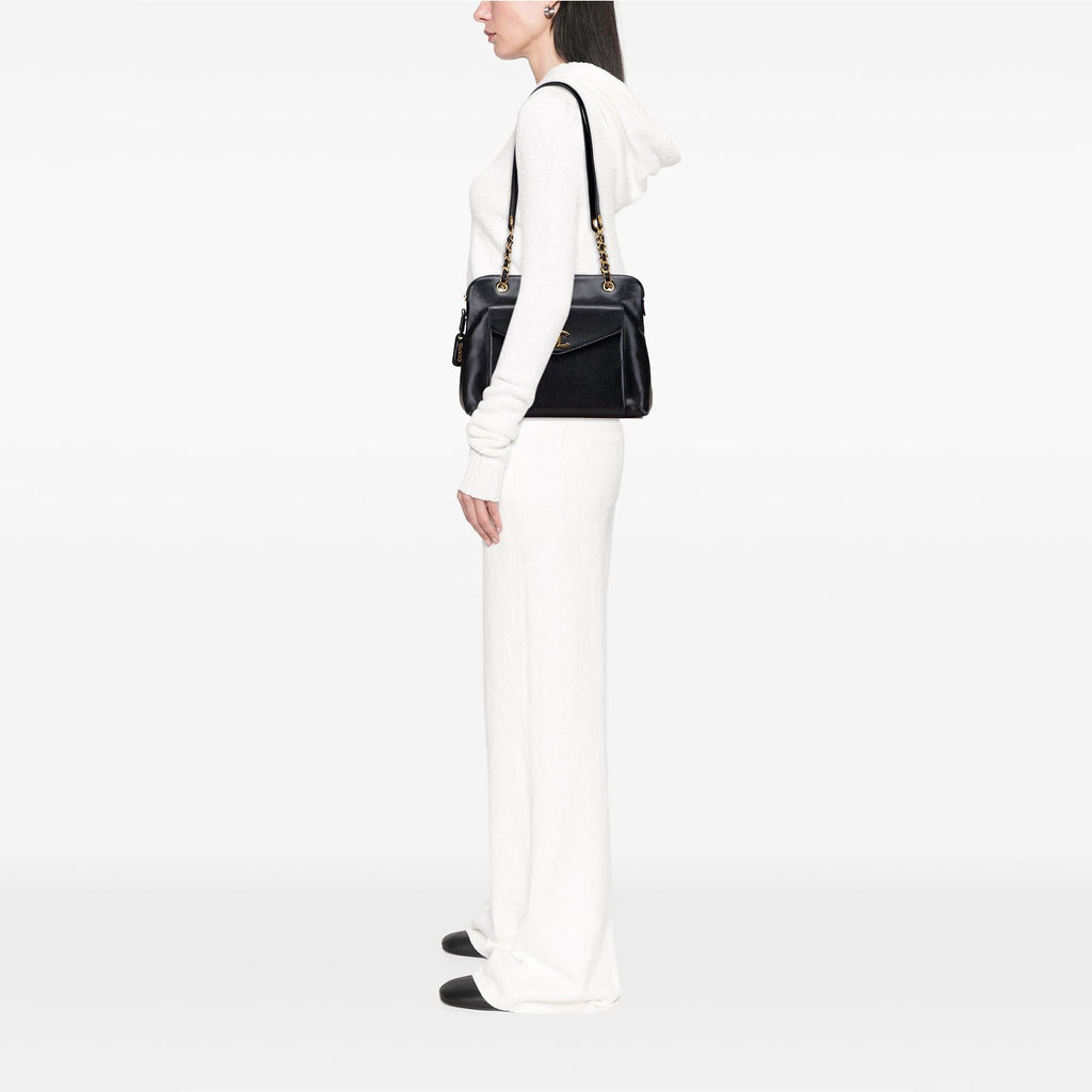 Chanel Caviar Front Pocket Chain Tote