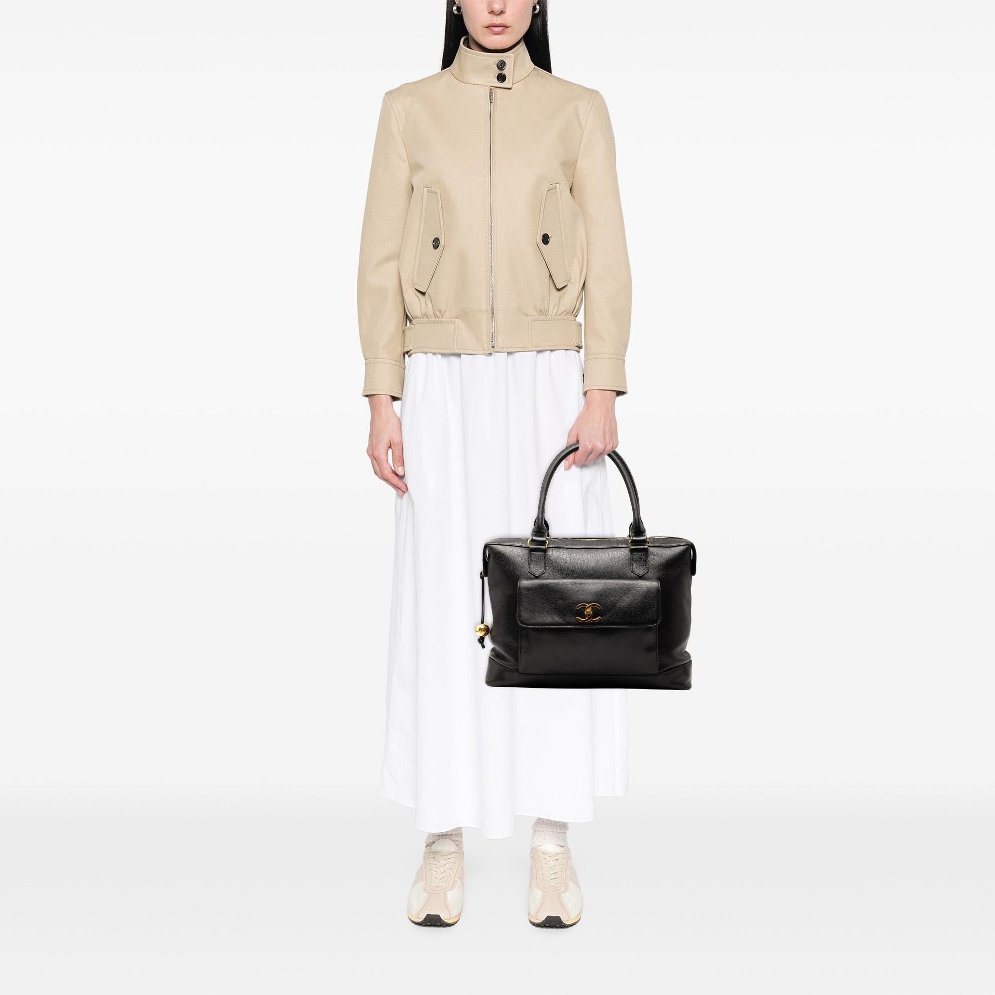 Chanel Caviar Front Pocket Tote