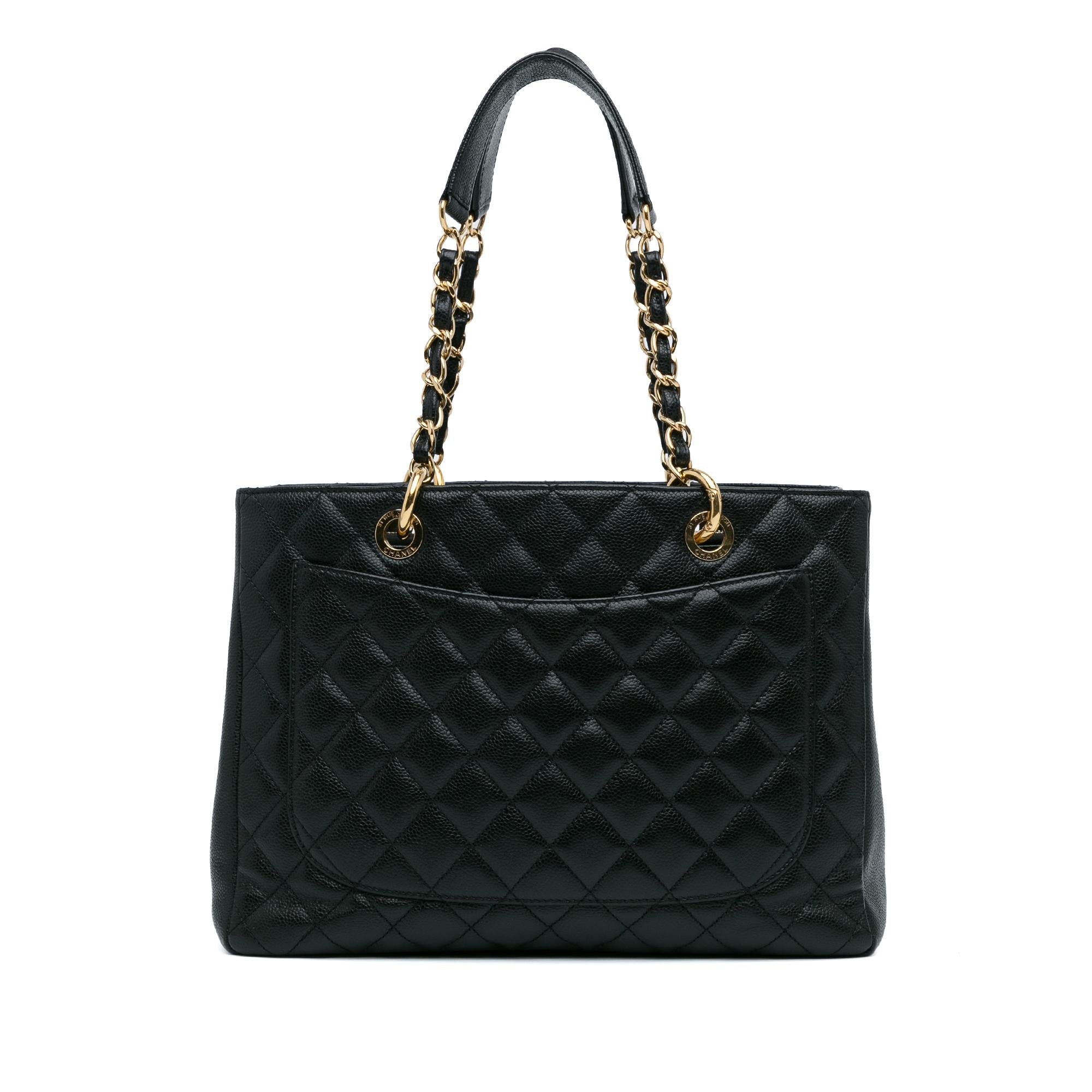 Chanel Caviar Grand Shopping Tote (SHG-8A60Nv)