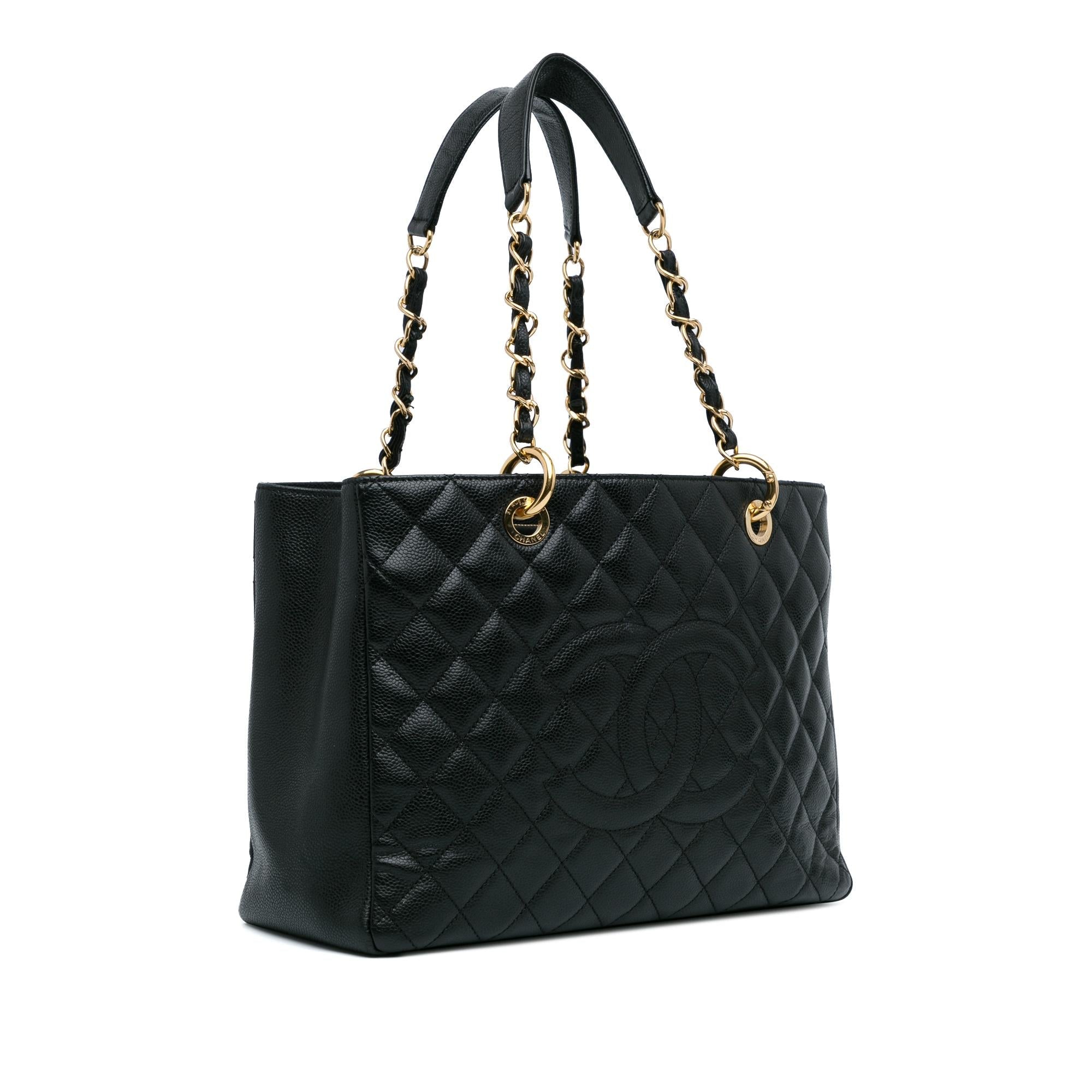Chanel Caviar Grand Shopping Tote (SHG-8A60Nv)