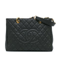 Chanel Caviar Grand Shopping Tote (SHG-PuLkRM)