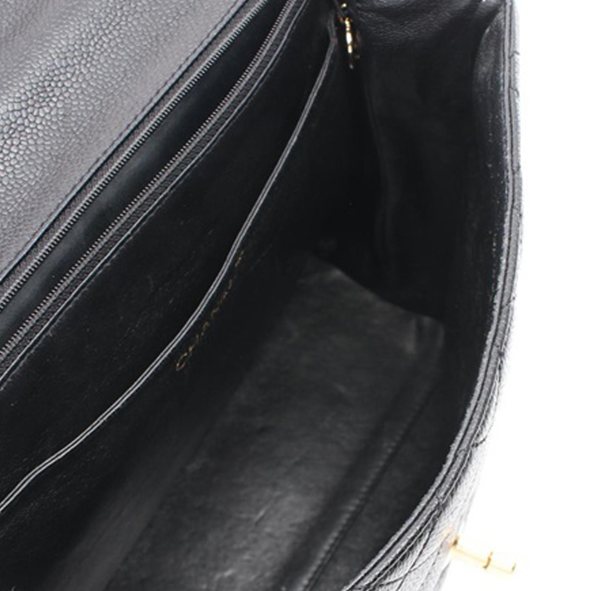 Chanel Caviar Kelly Top Handle Bag