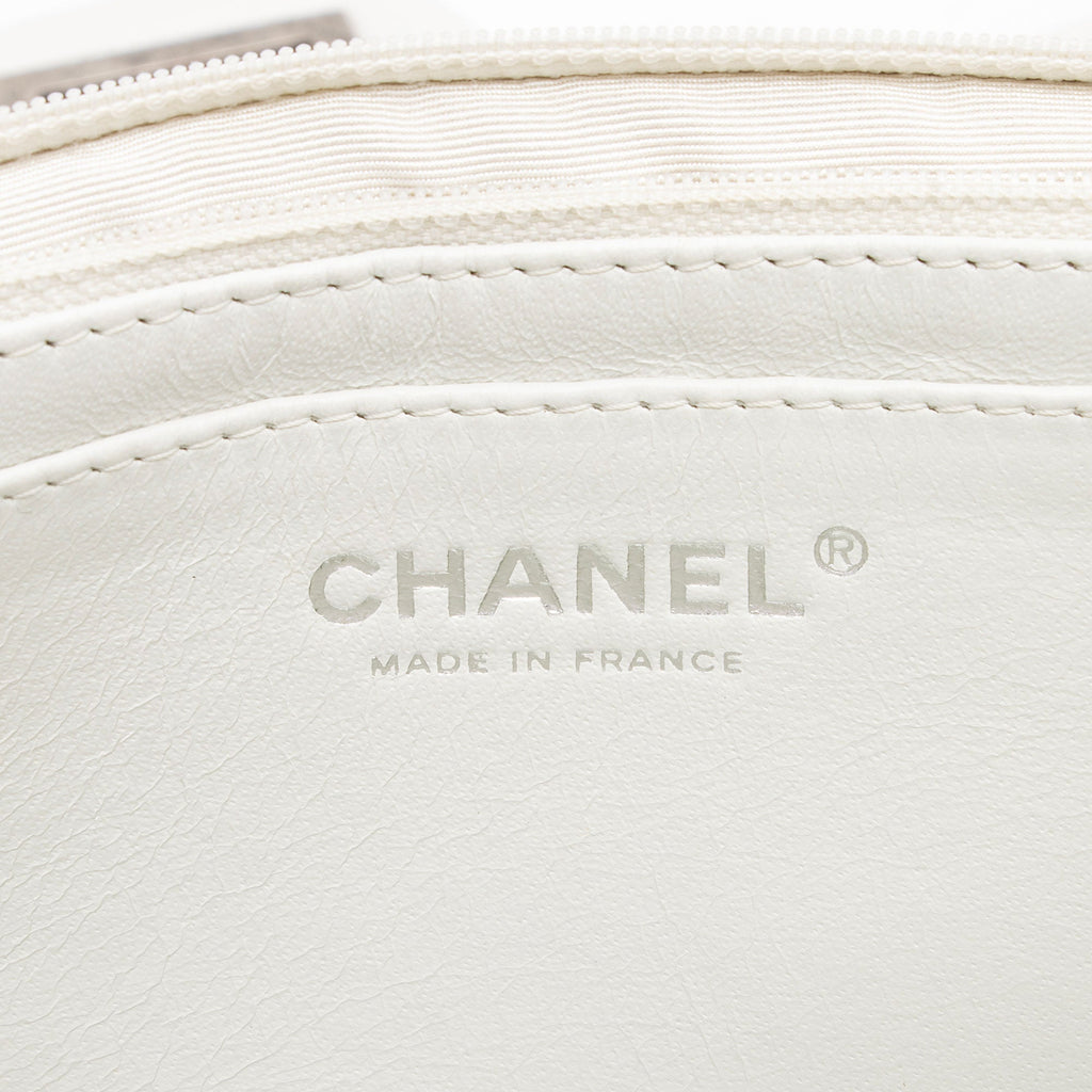 Chanel Caviar Leather Bijoux Chain Jumbo Single Flap Bag