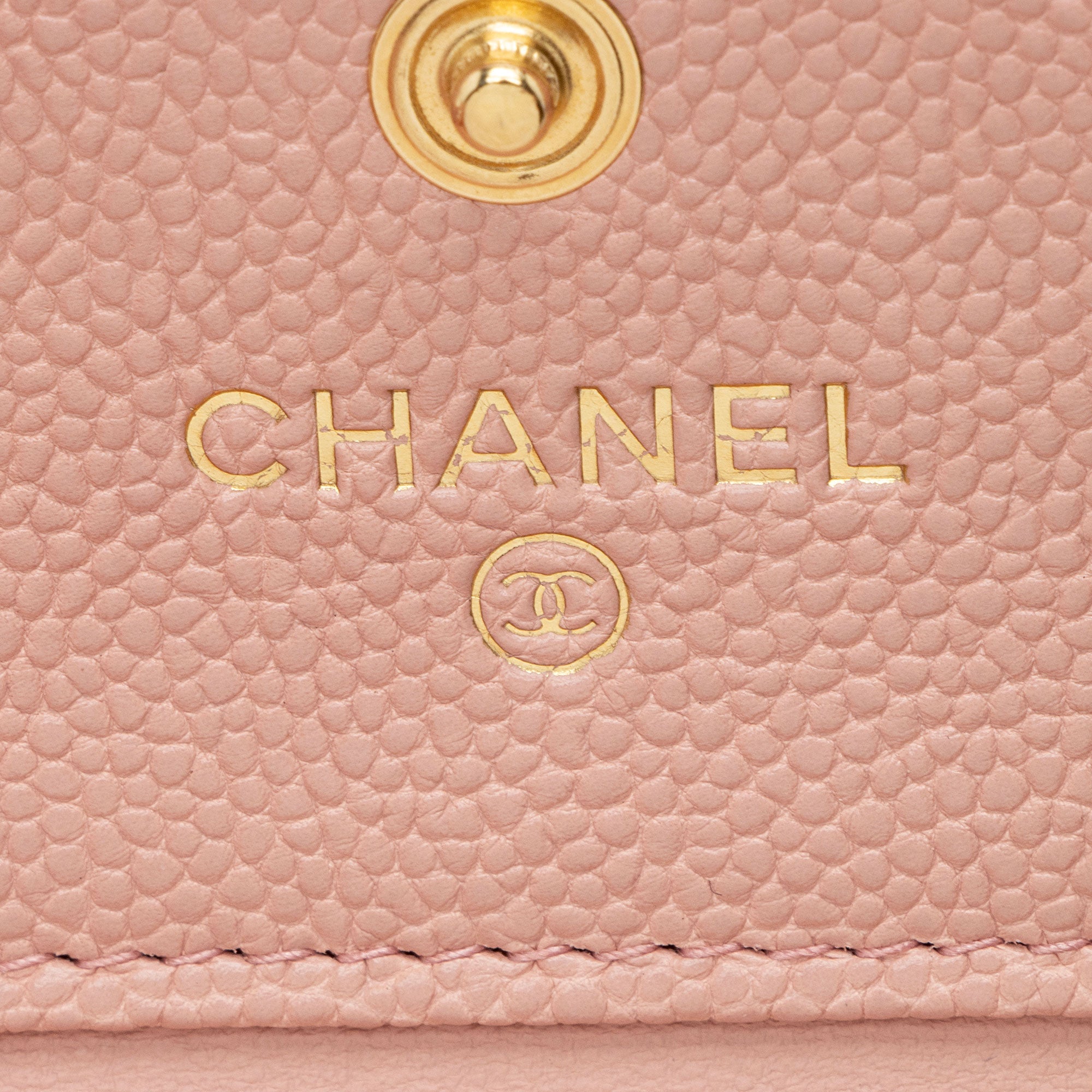 Chanel Caviar Leather Boy Compact Wallet