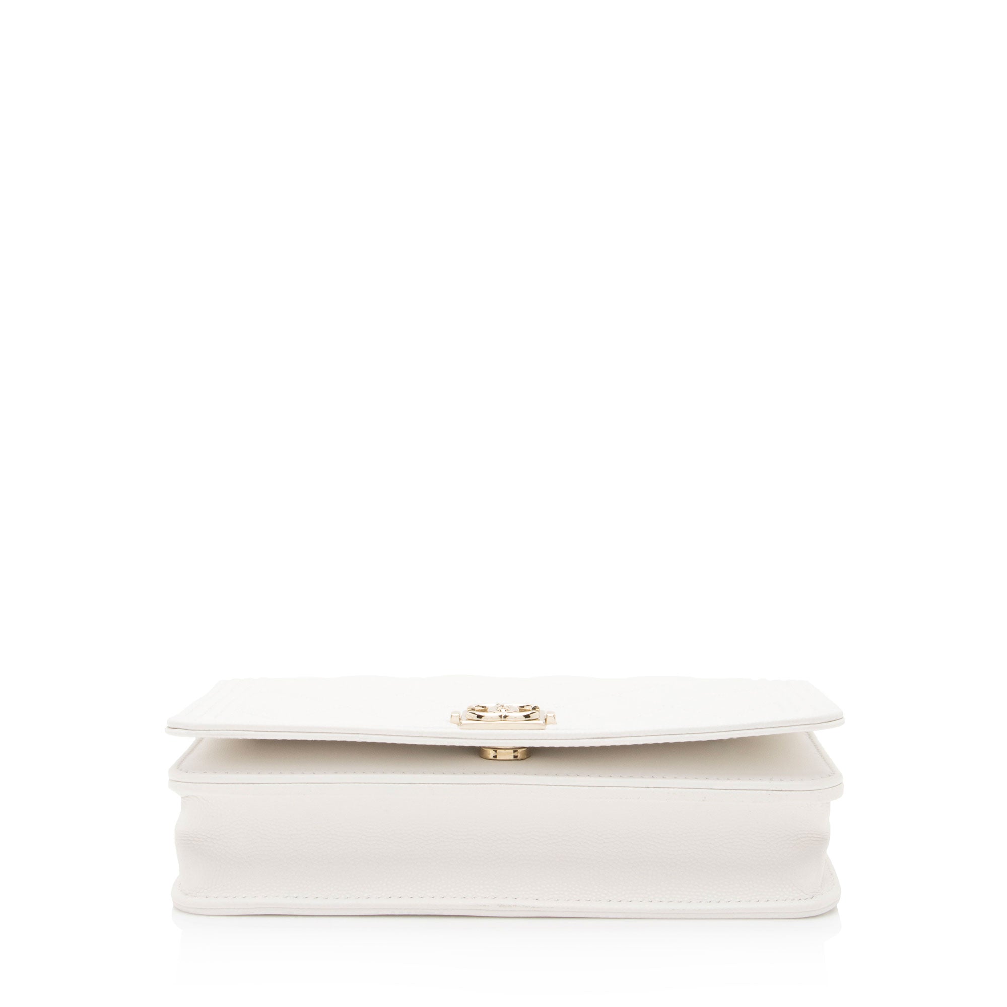 Chanel Caviar Leather Boy Wallet on Chain (SHF-z9WBsL)