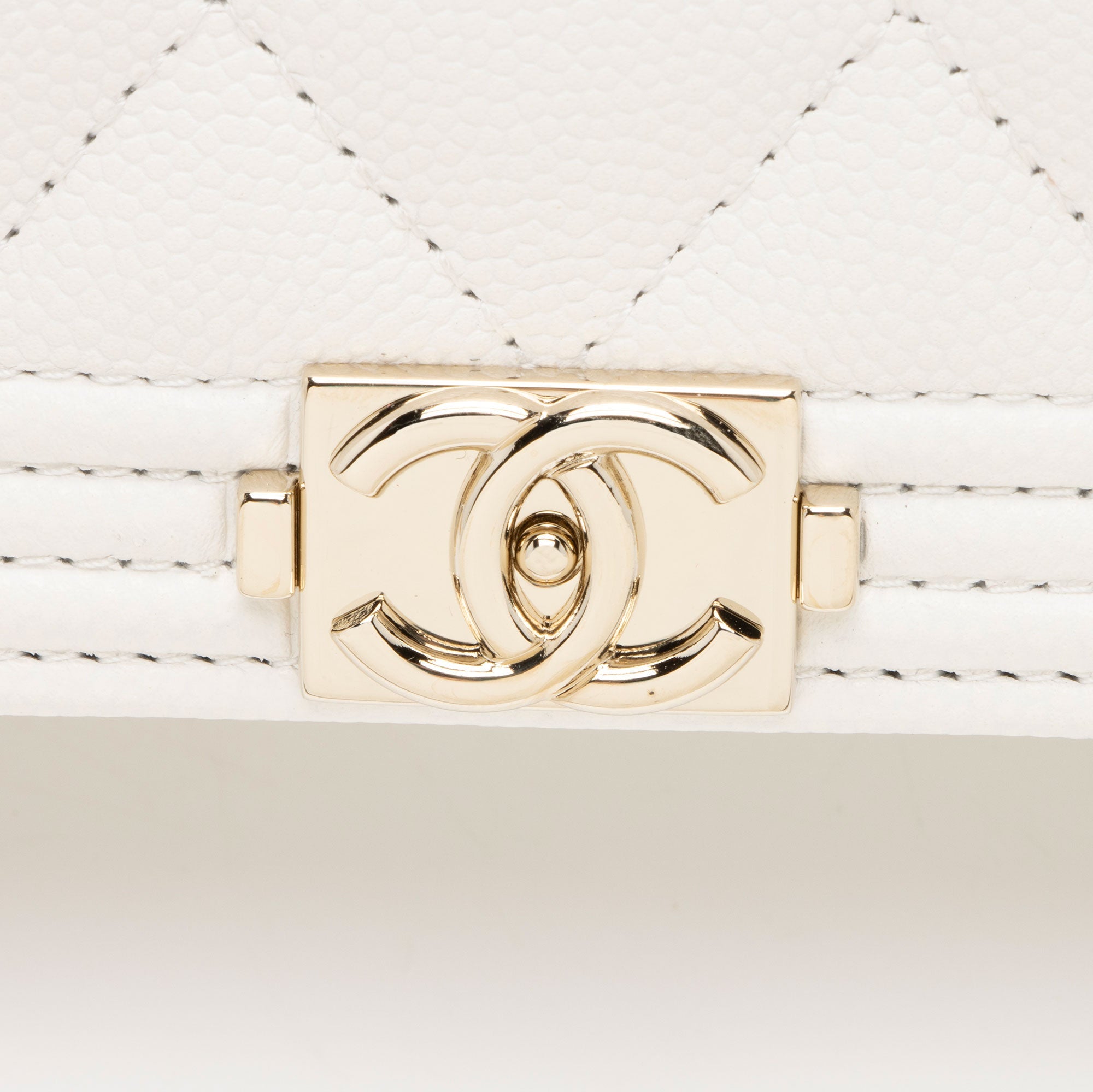 Chanel Caviar Leather Boy Wallet on Chain (SHF-z9WBsL)