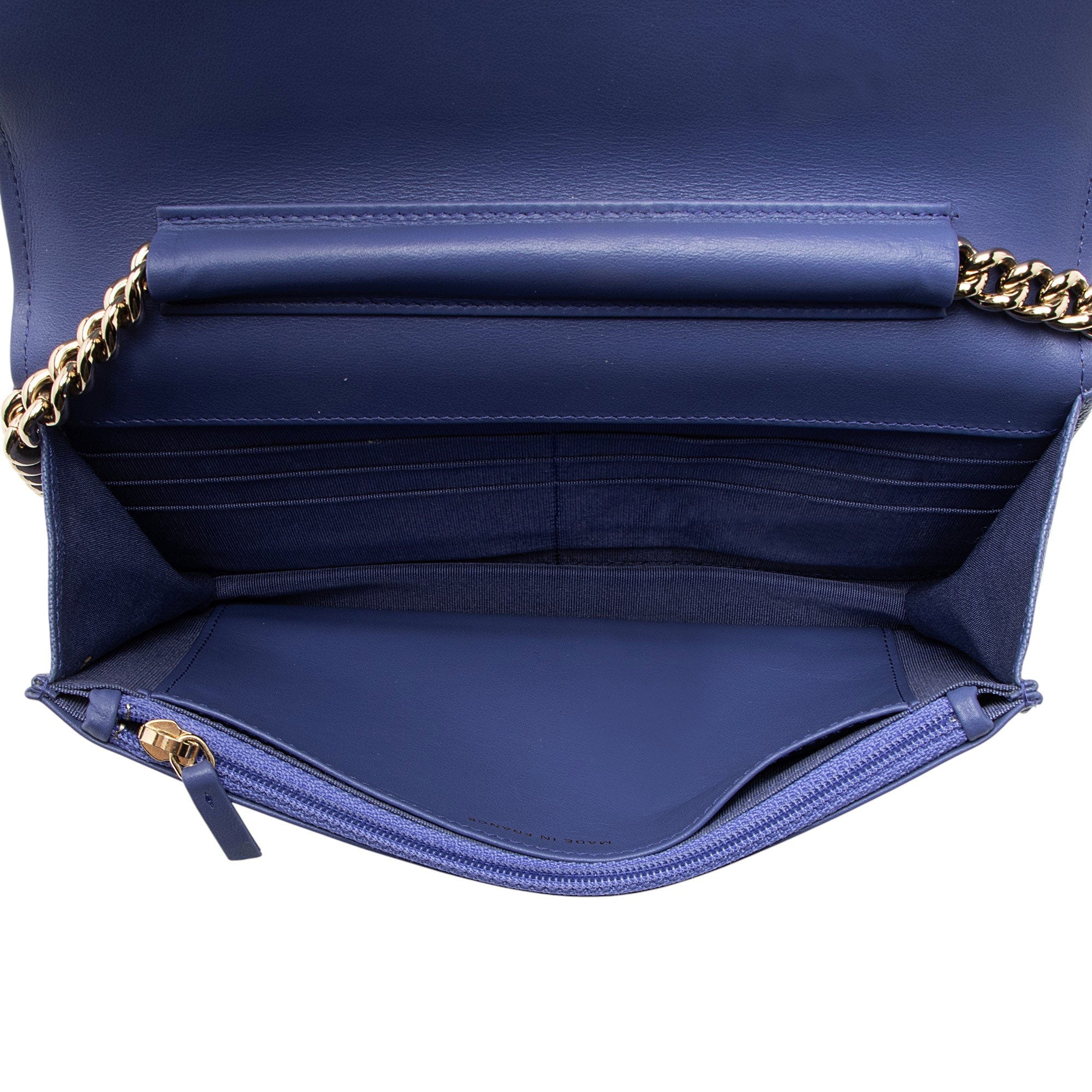 Chanel Caviar Leather Boy Wallet on Chain