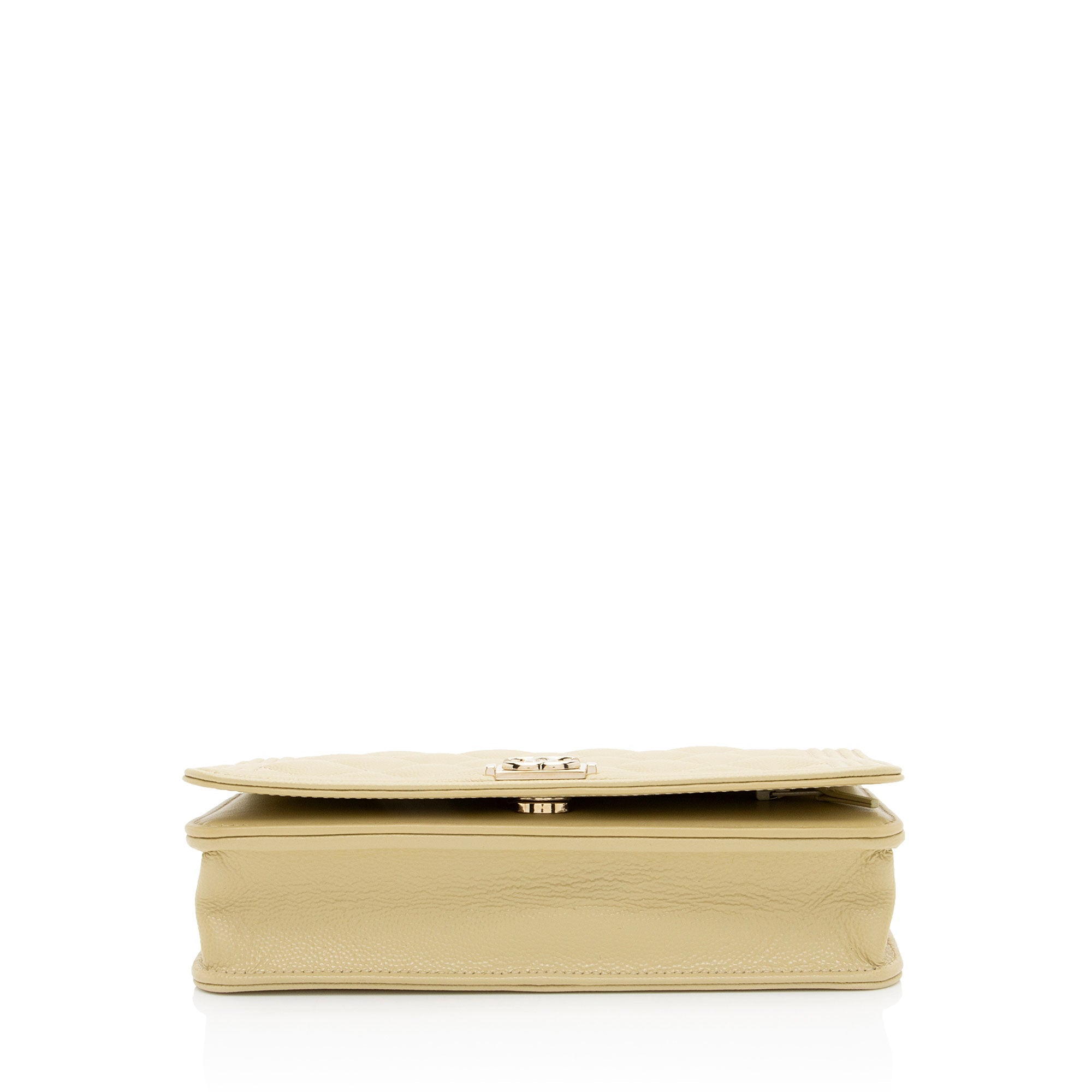 Chanel Caviar Leather Boy Wallet on Chain