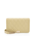 Chanel Caviar Leather Boy Wallet on Chain