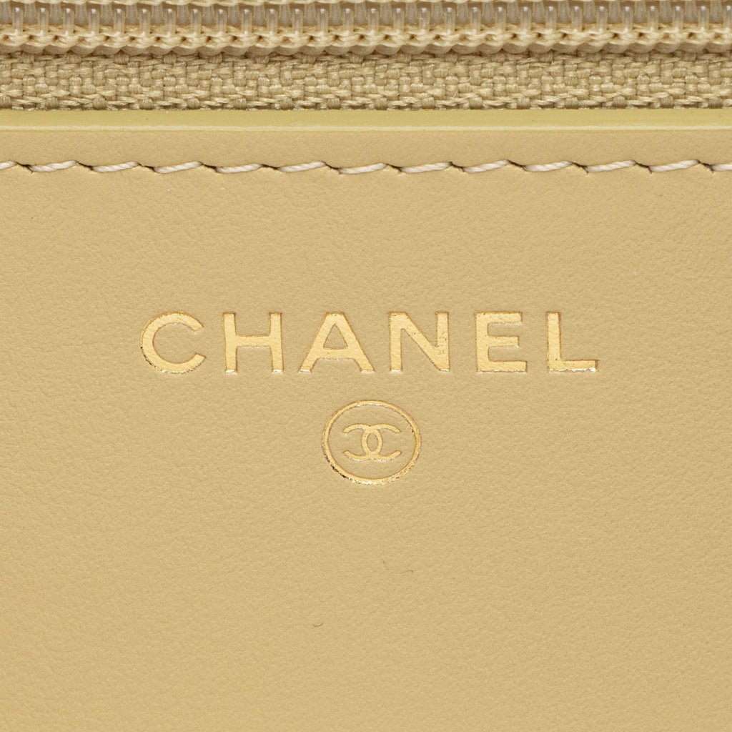 Chanel Caviar Leather Boy Wallet on Chain