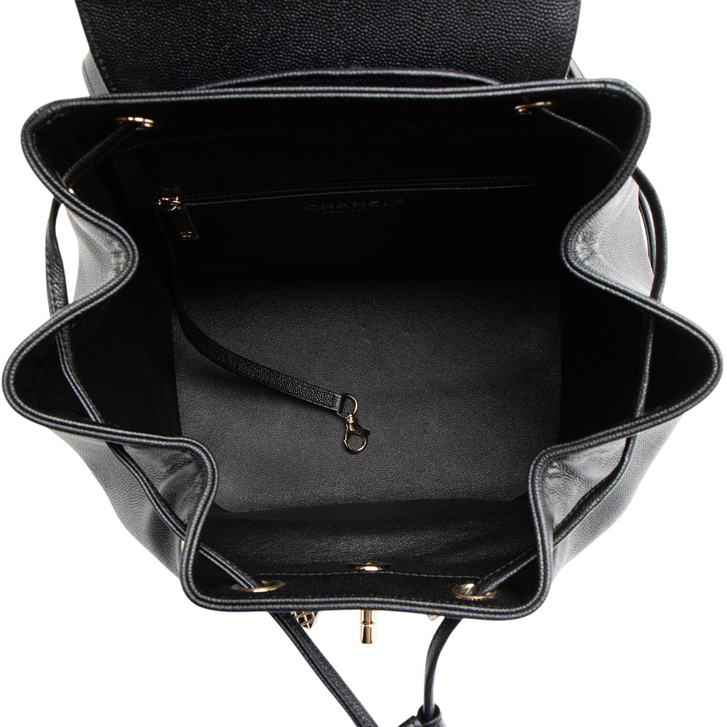 Chanel Caviar Leather Business Affinity Backpack (SHF-oTQxcP)
