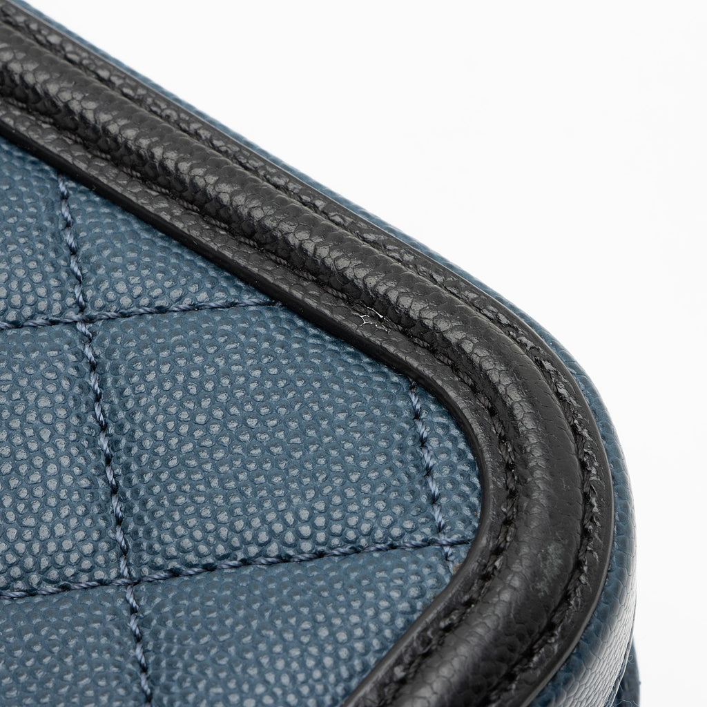 Chanel Caviar Leather CC Filigree Medium Vanity Case