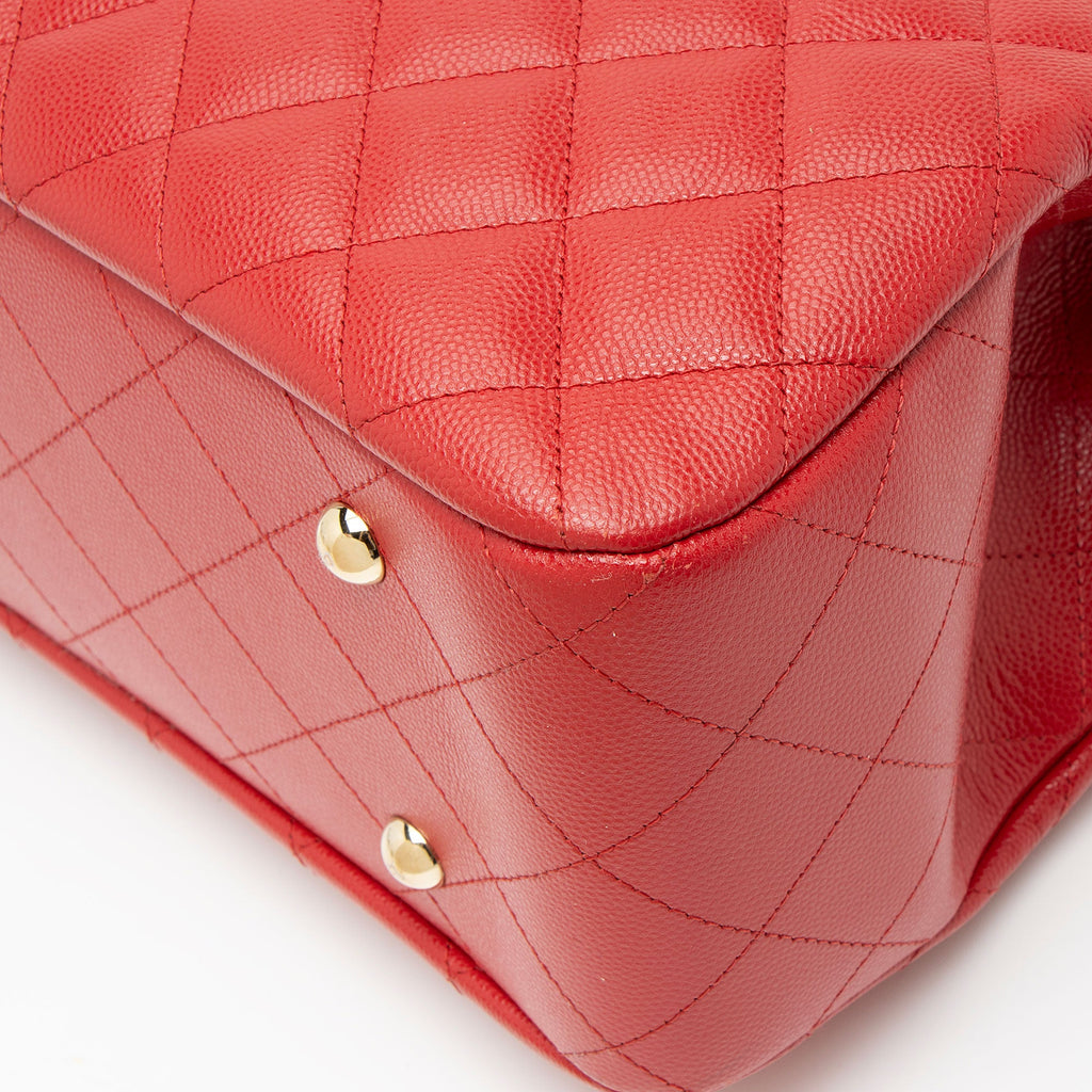 Chanel Caviar Leather CC Large Shopping Tote