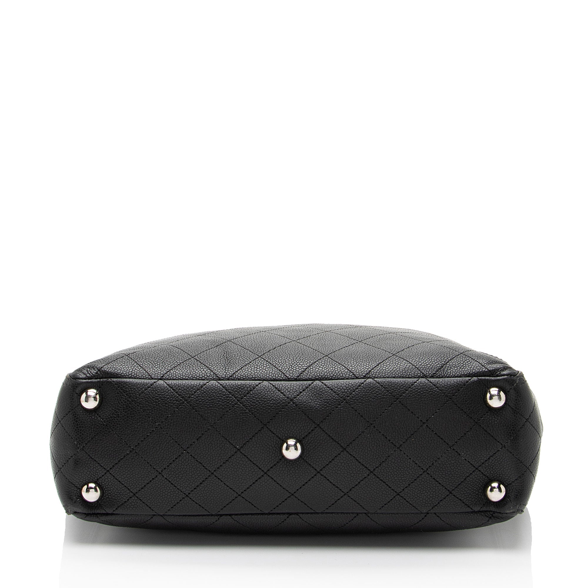 Chanel Caviar Leather CC Medium Pocket Hobo