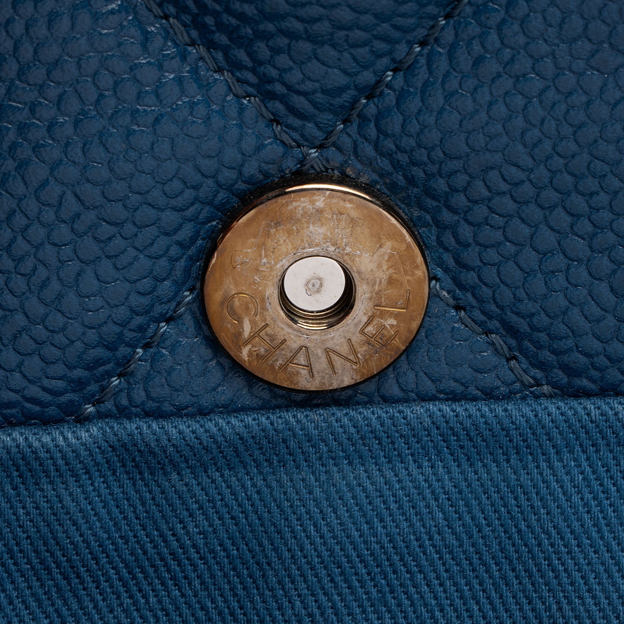 Chanel Caviar Leather CC Timeless Medium Shoulder Bag