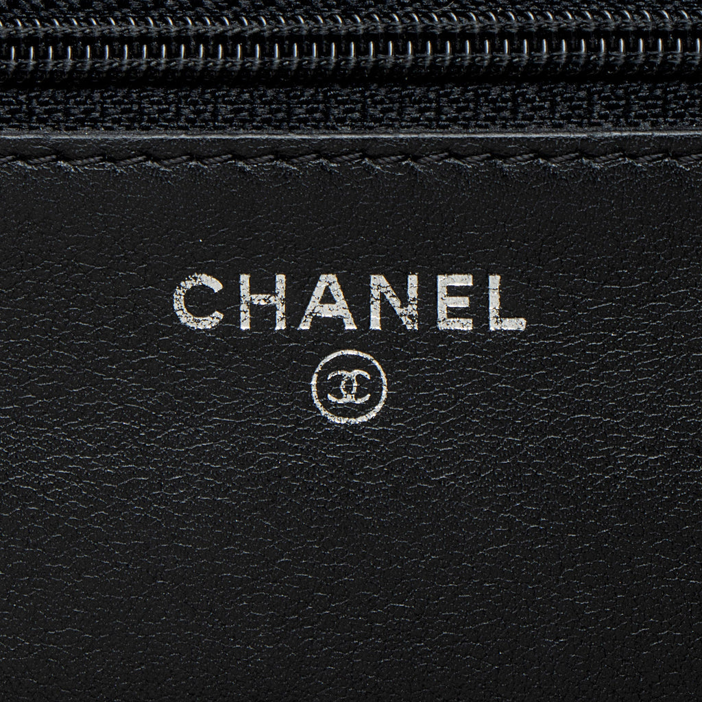 Chanel Caviar Leather CC Wallet on Chain
