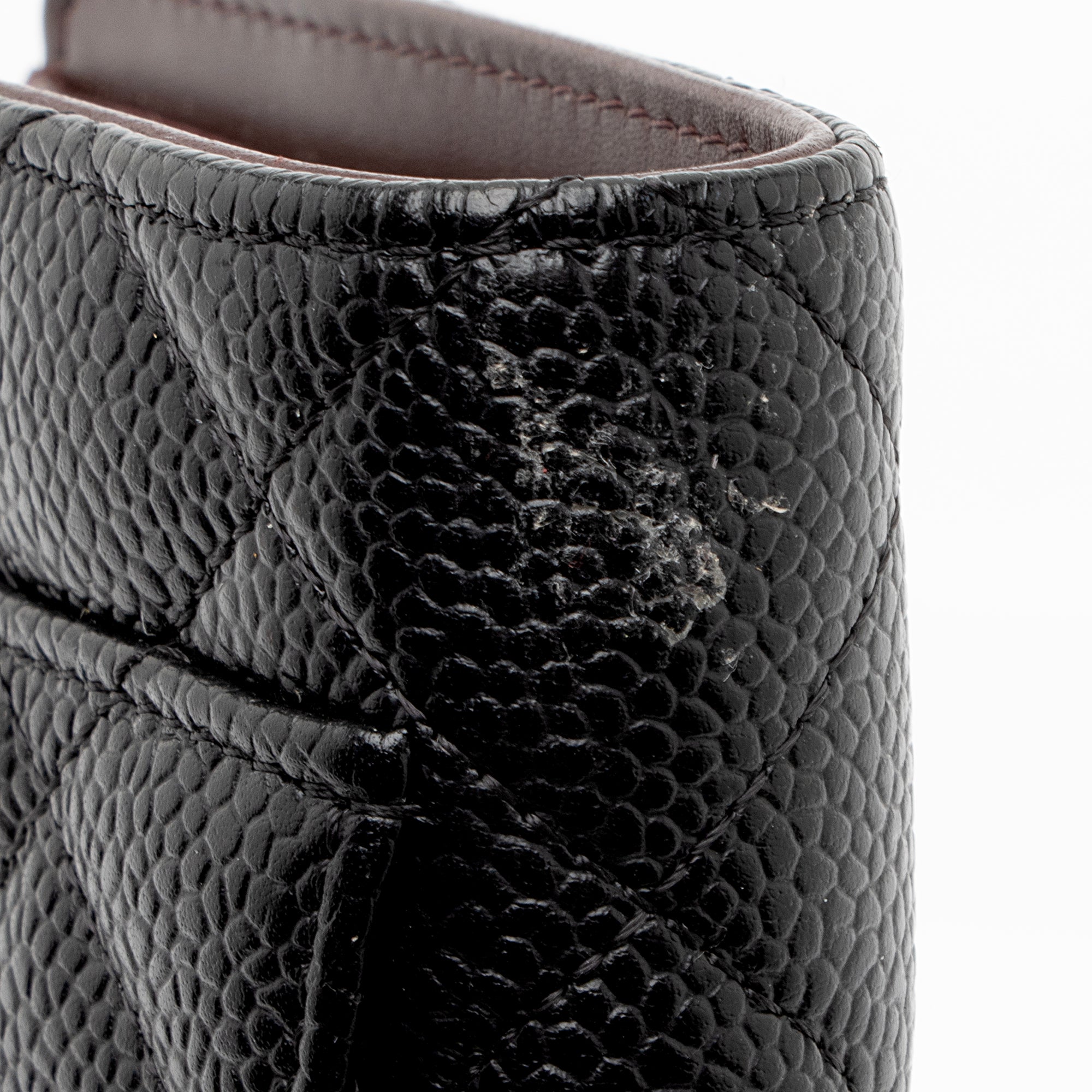 Chanel Caviar Leather CC Yen Wallet (SHF-xXH8cp)
