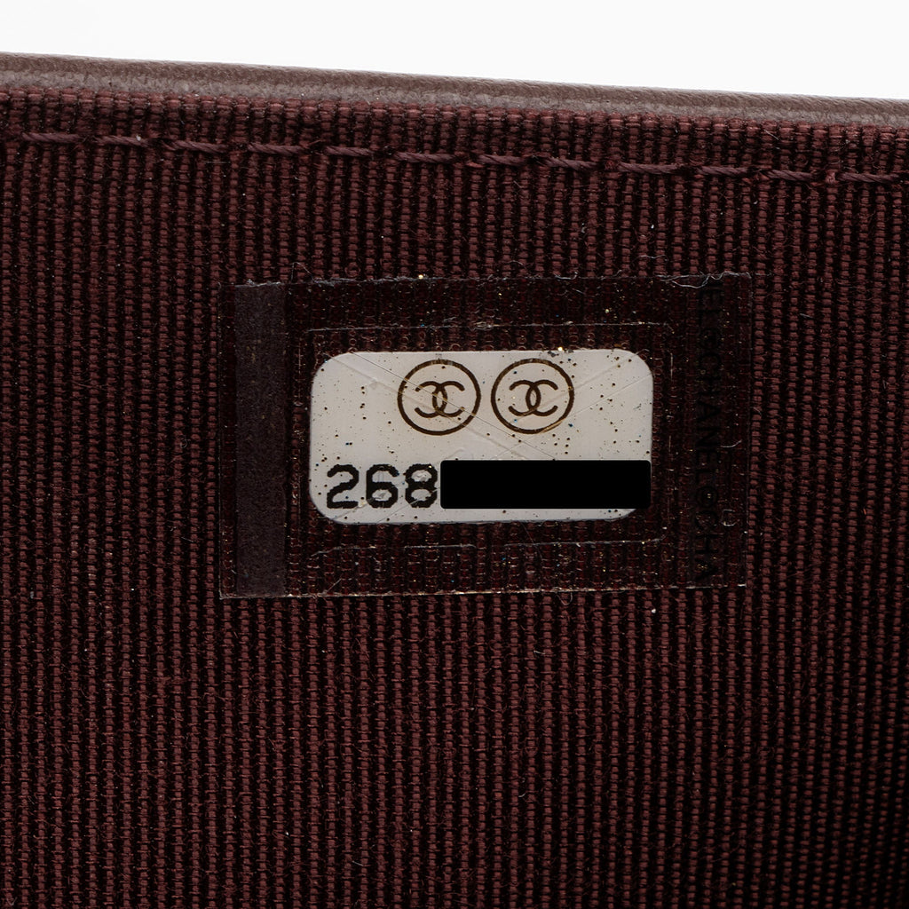 Chanel Caviar Leather CC Yen Wallet