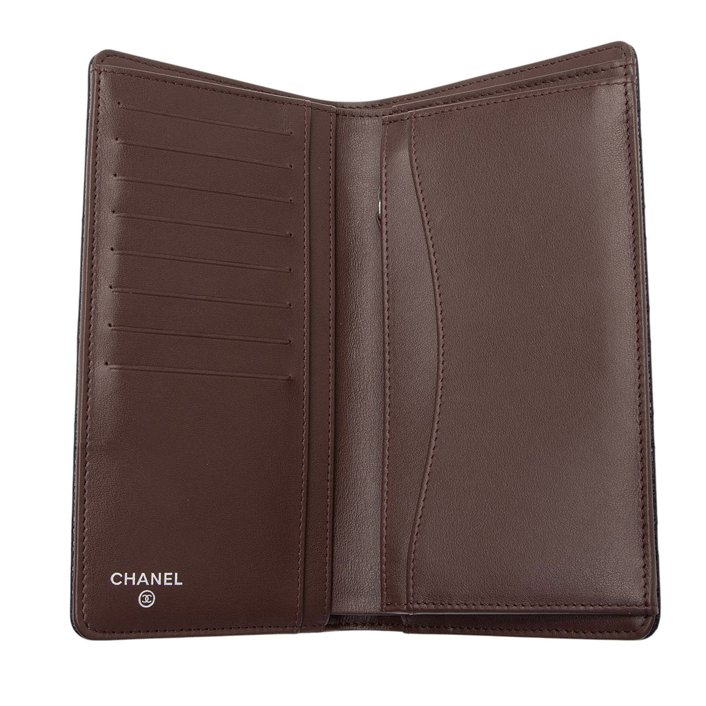 Chanel Caviar Leather CC Yen Wallet