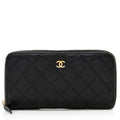 Chanel Caviar Leather CC Zip Around Wallet - FINAL SALE (SHF-20037)