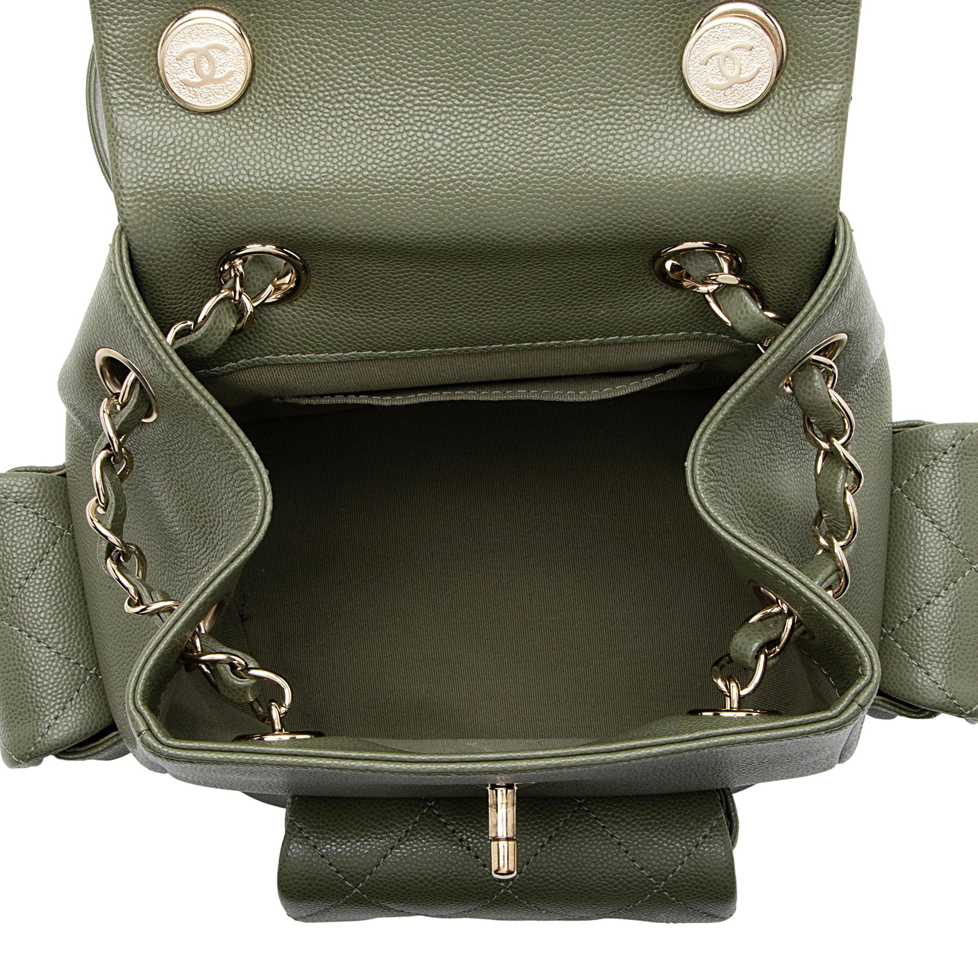 Chanel Caviar Leather Cargo Duma Small Backpack