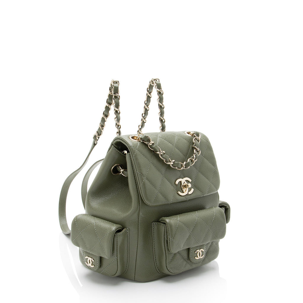 Chanel Caviar Leather Cargo Duma Small Backpack