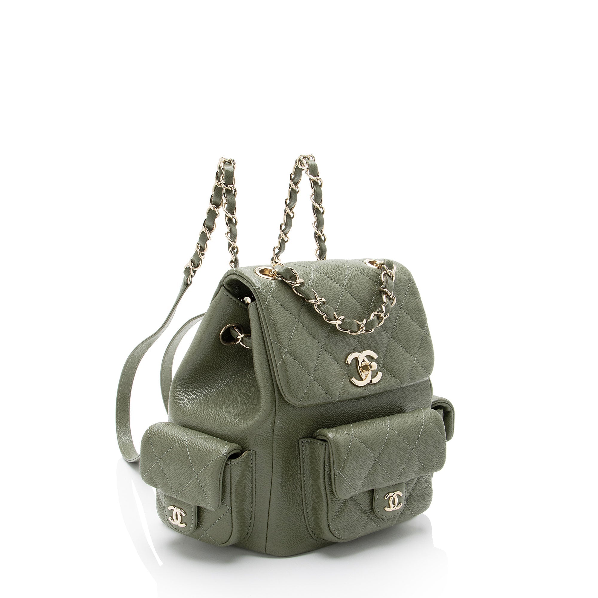 Chanel Caviar Leather Cargo Duma Small Backpack