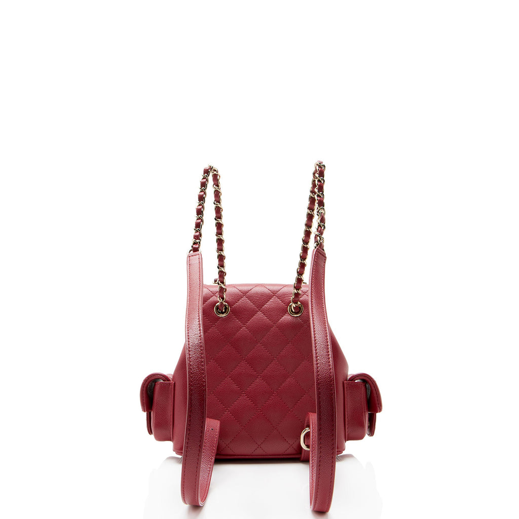 Chanel Caviar Leather Cargo Duma Small Backpack