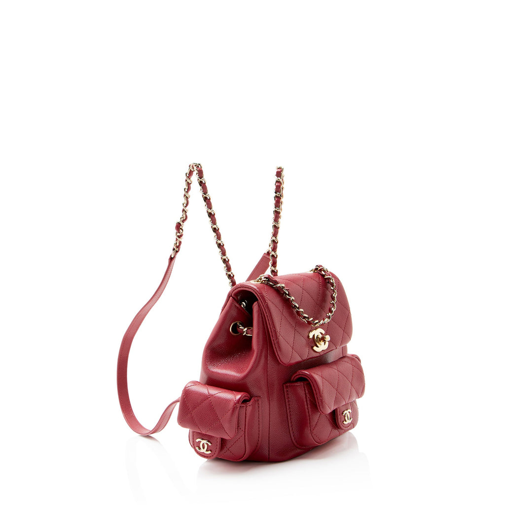 Chanel Caviar Leather Cargo Duma Small Backpack