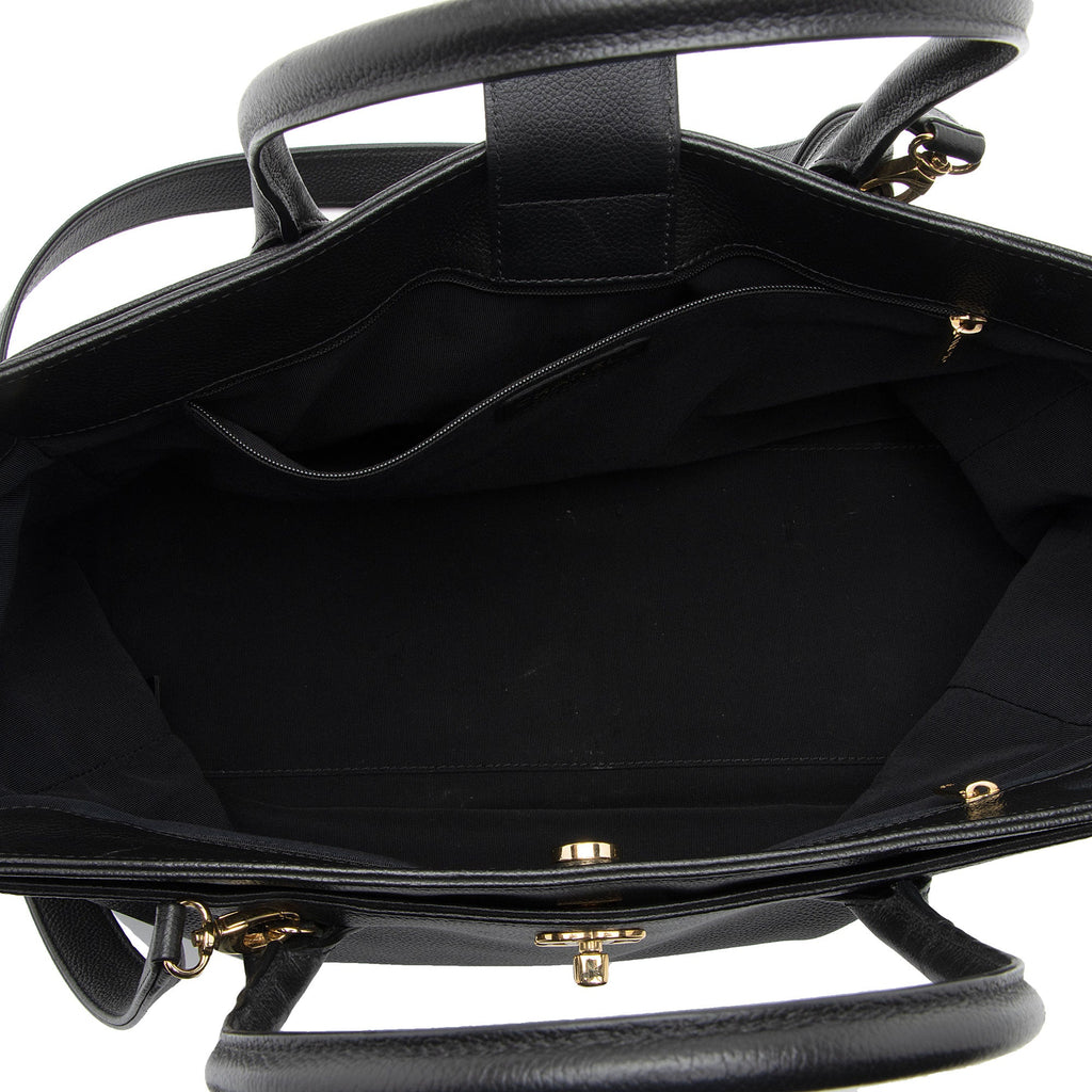 Chanel Caviar Leather Cerf Classic Executive Tote (SHF-vQMVxy)