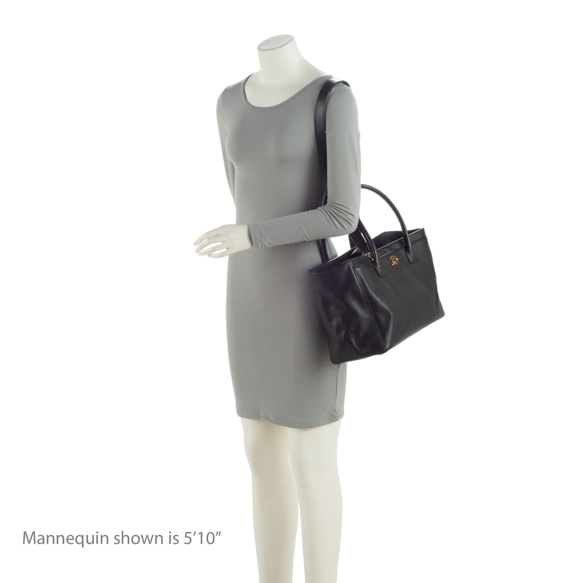Chanel Caviar Leather Cerf Classic Executive Tote (SHF-vQMVxy)