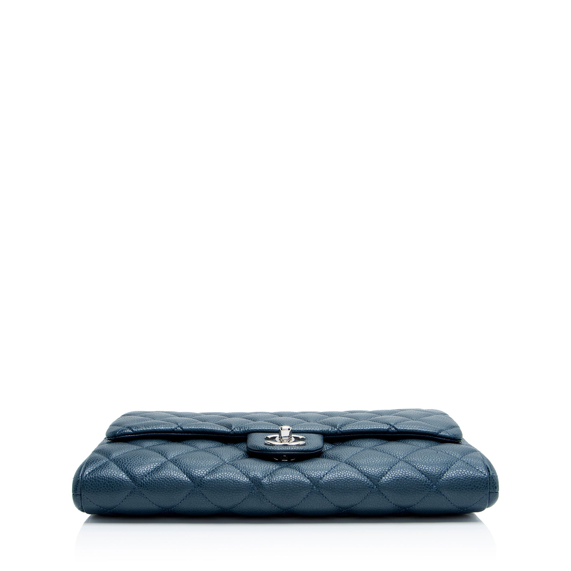 Chanel Caviar Leather Classic Chain Flap Clutch