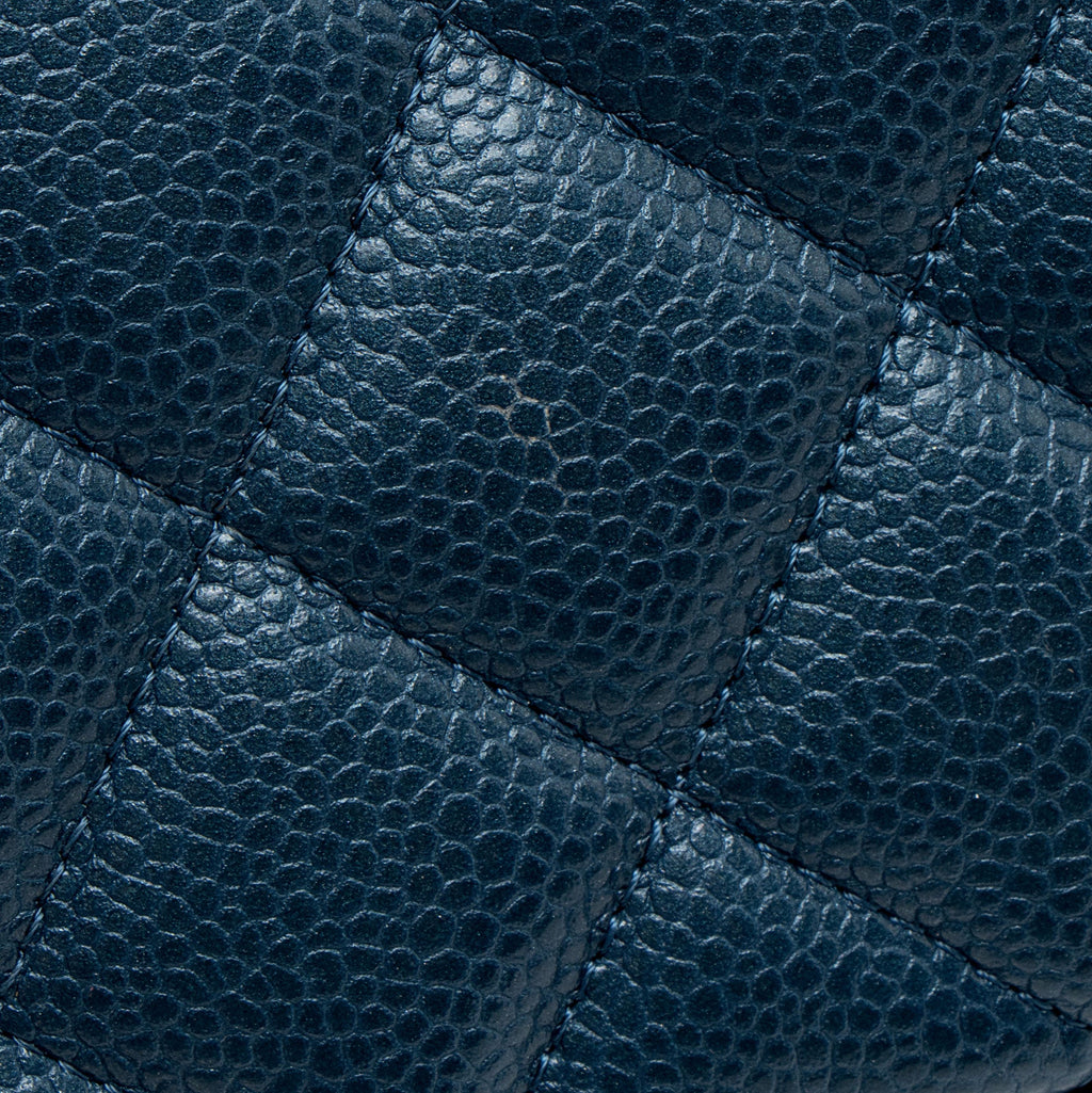 Chanel Caviar Leather Classic Chain Flap Clutch