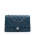 Chanel Caviar Leather Classic Chain Flap Clutch