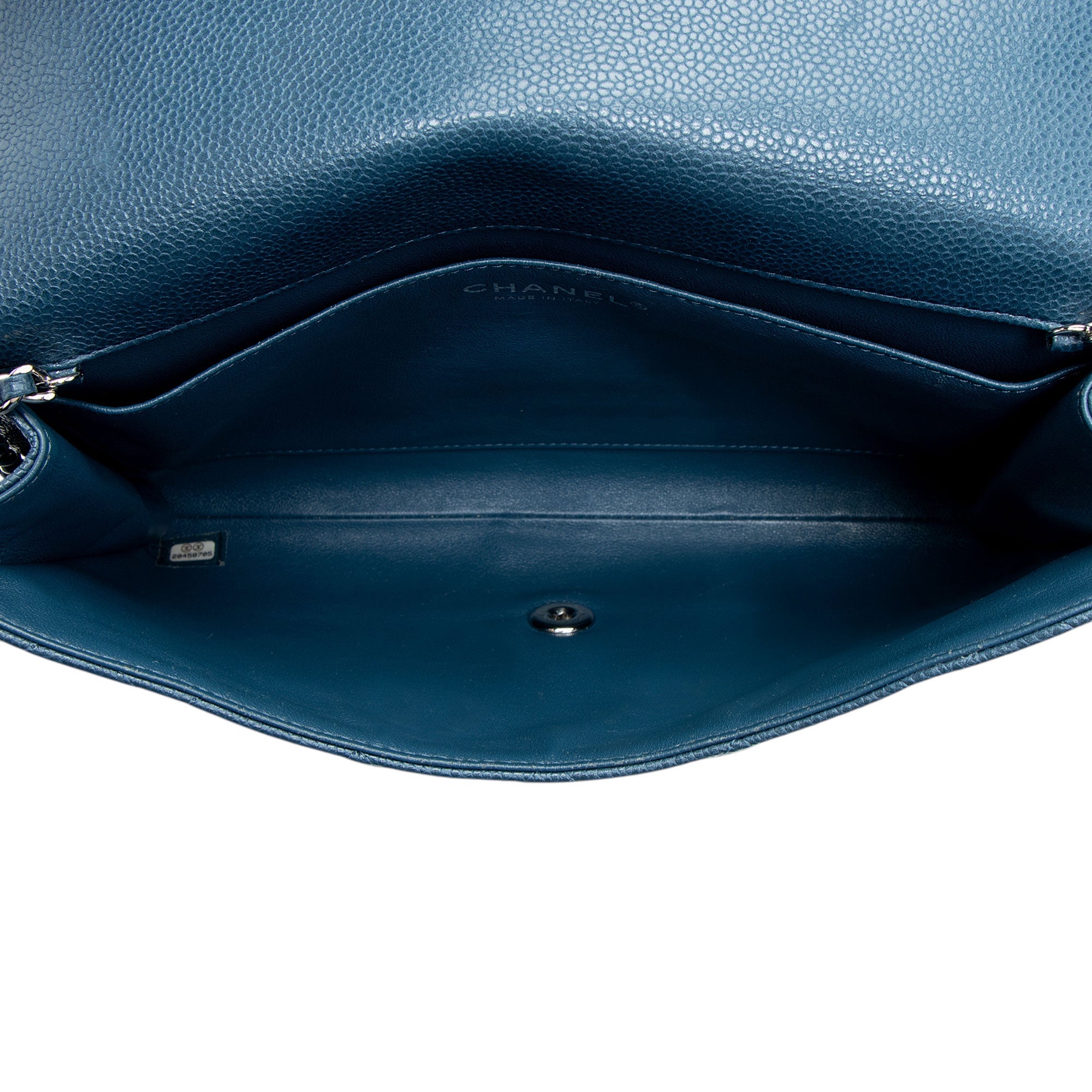 Chanel Caviar Leather Classic Chain Flap Clutch