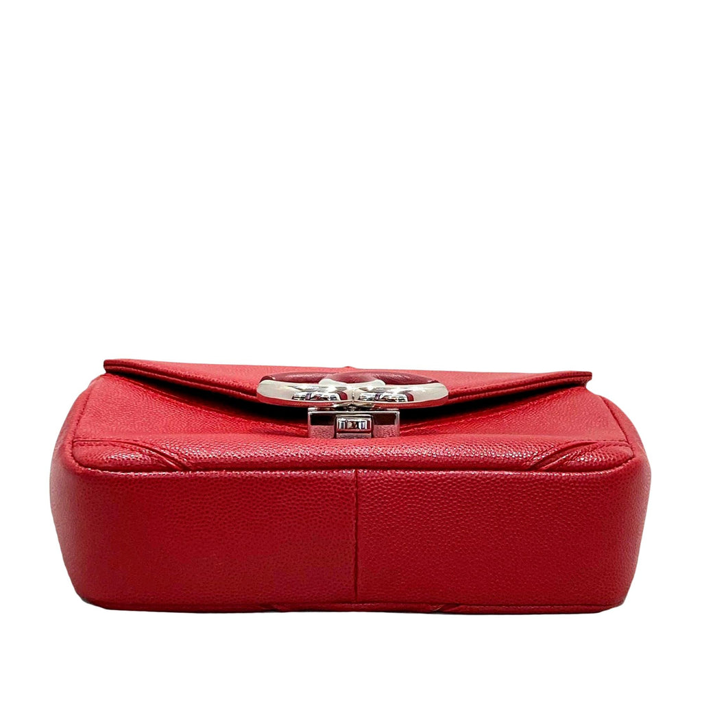 Chanel Caviar Leather Chain Single Flap (SHG-MGj2xV)